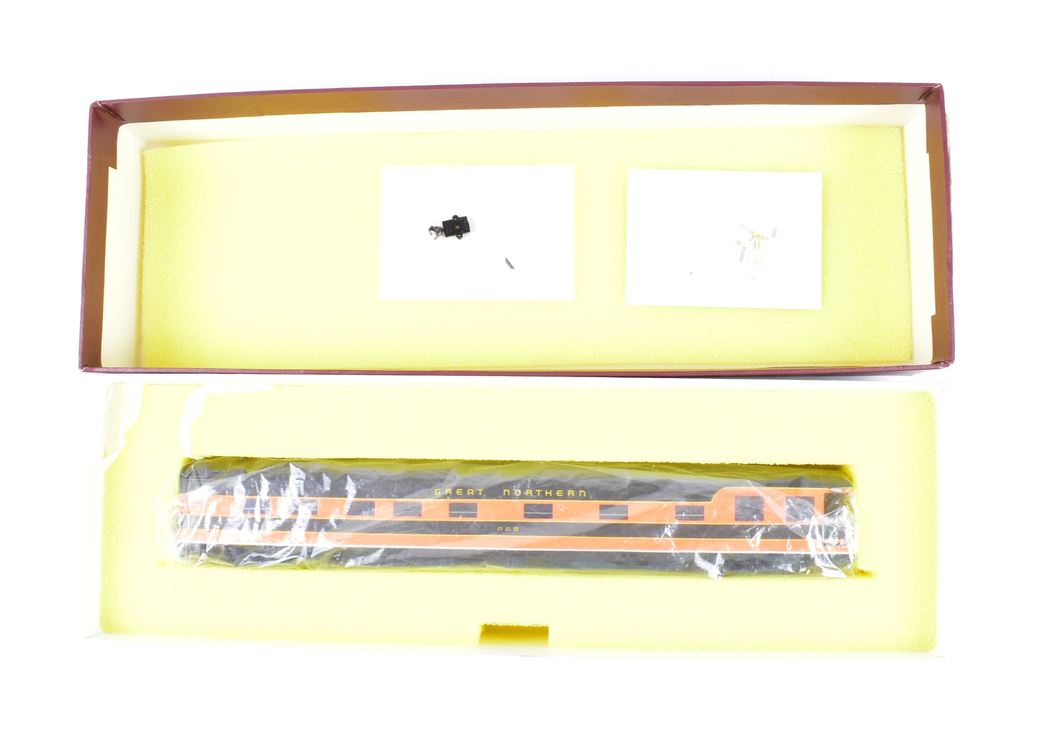 HO Scale Brass W&R Enterprises Great Northern Business Car A28 Custom Painted for Empire Builder Model Train Car