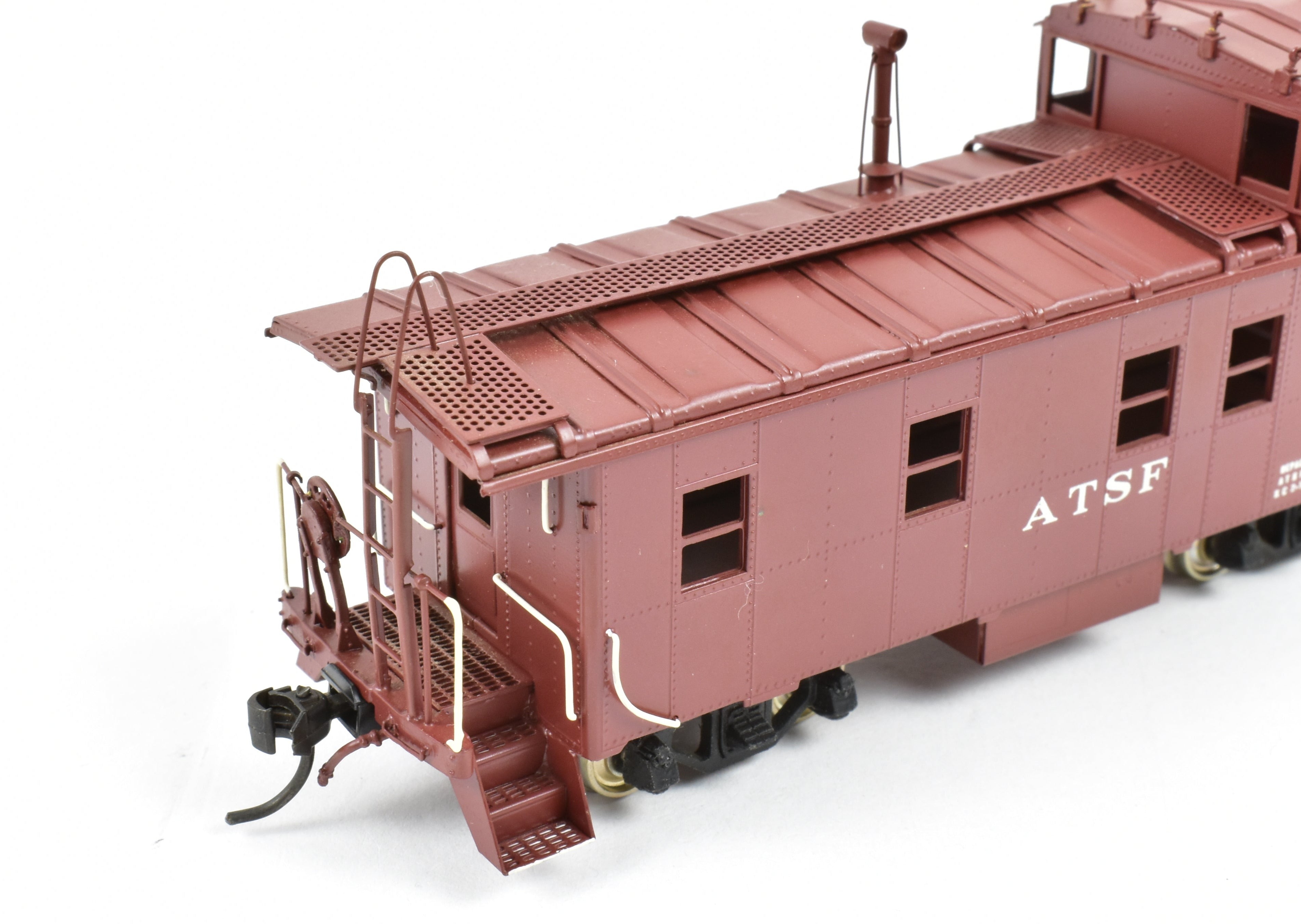 HO Brass Oriental Limited ATSF Santa Fe Custom Painted Peaked Roof Caboose