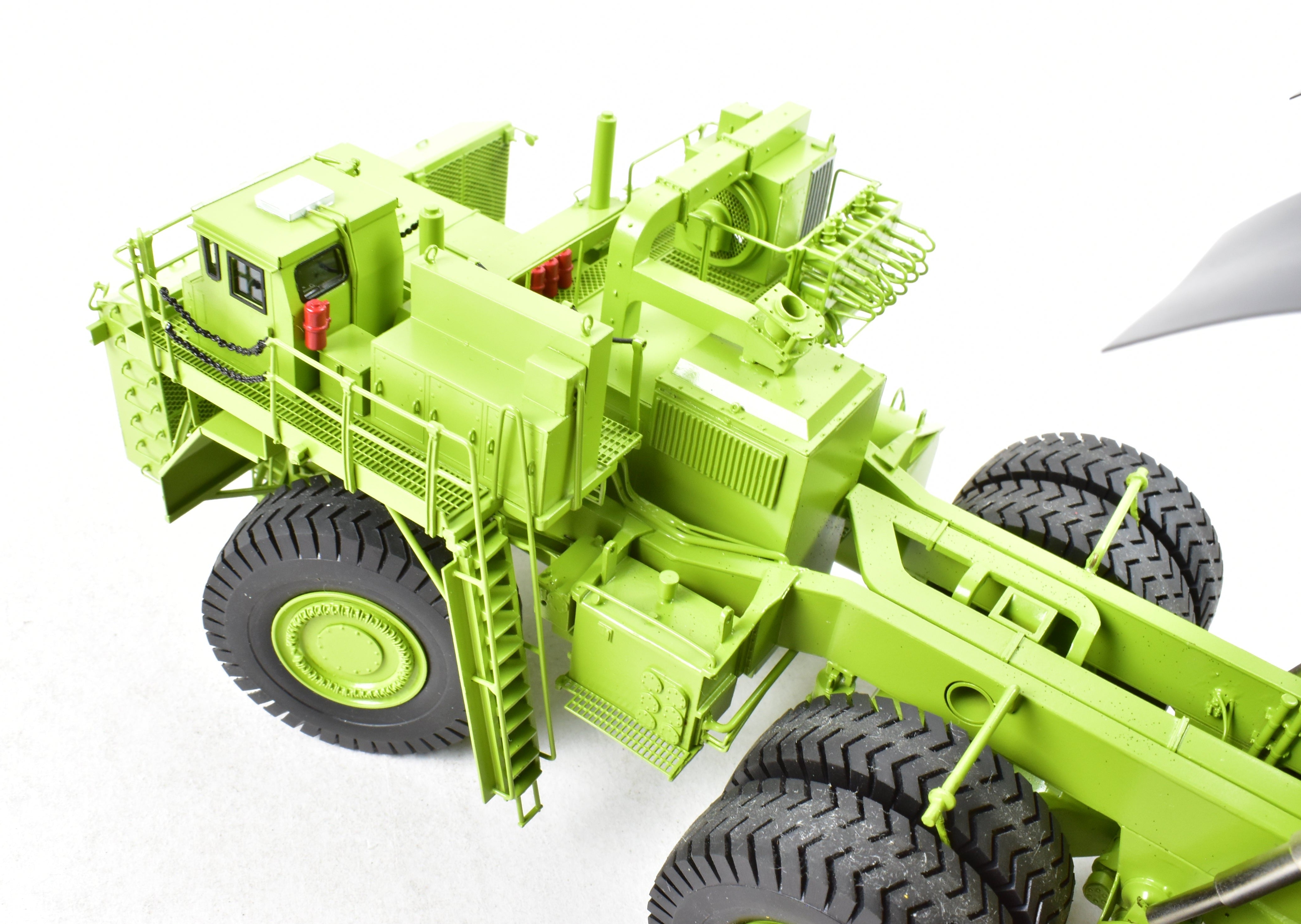High - Quality HO Scale Brass Construction EMD Models Terex Titan 33 - 19 Hauler in Factory - Painted FP Green, A Rare and Sought - After Collectible Model