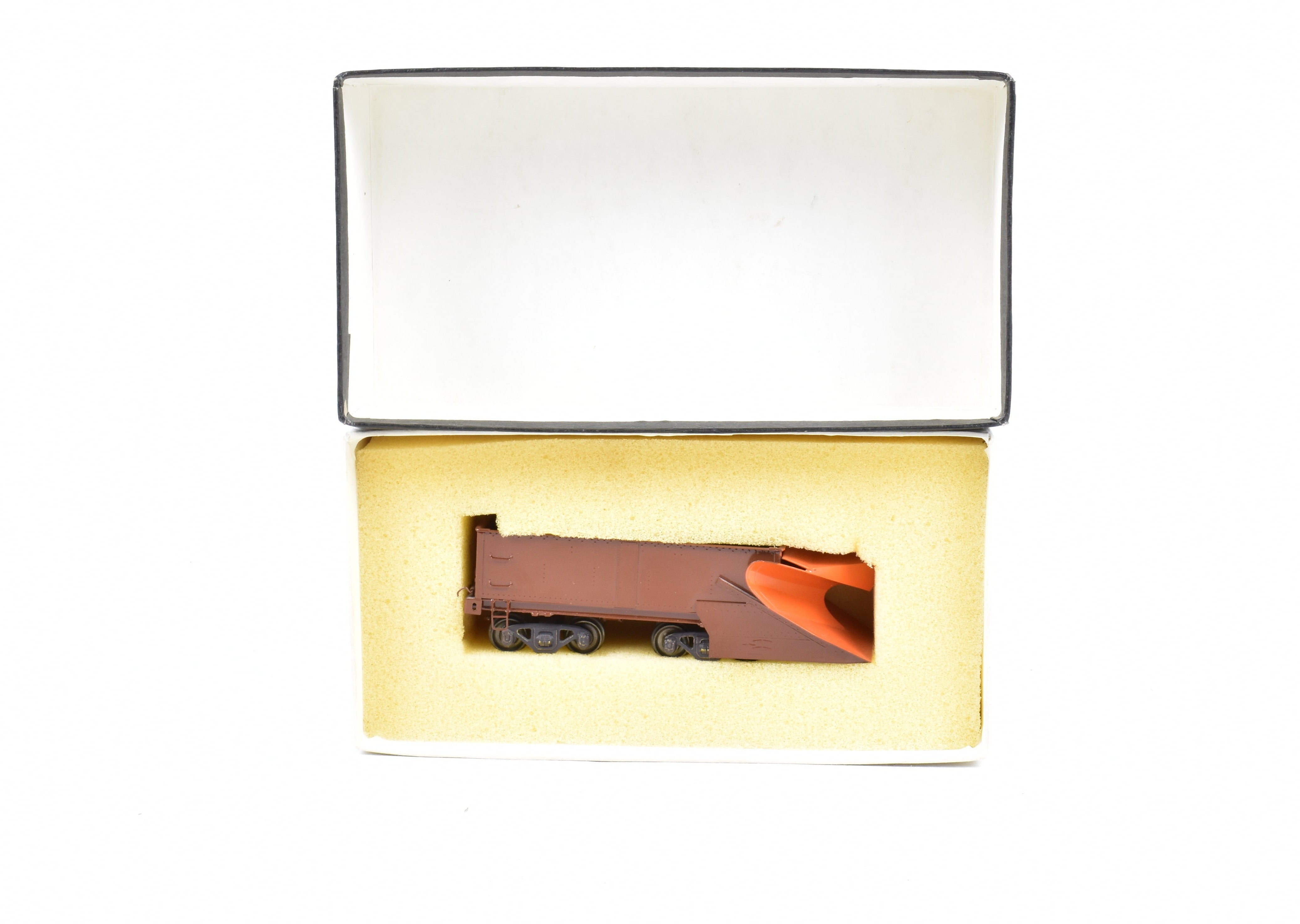 HO Scale Brass Hallmark Models Custom - Painted Missouri Pacific Snow Plow Model