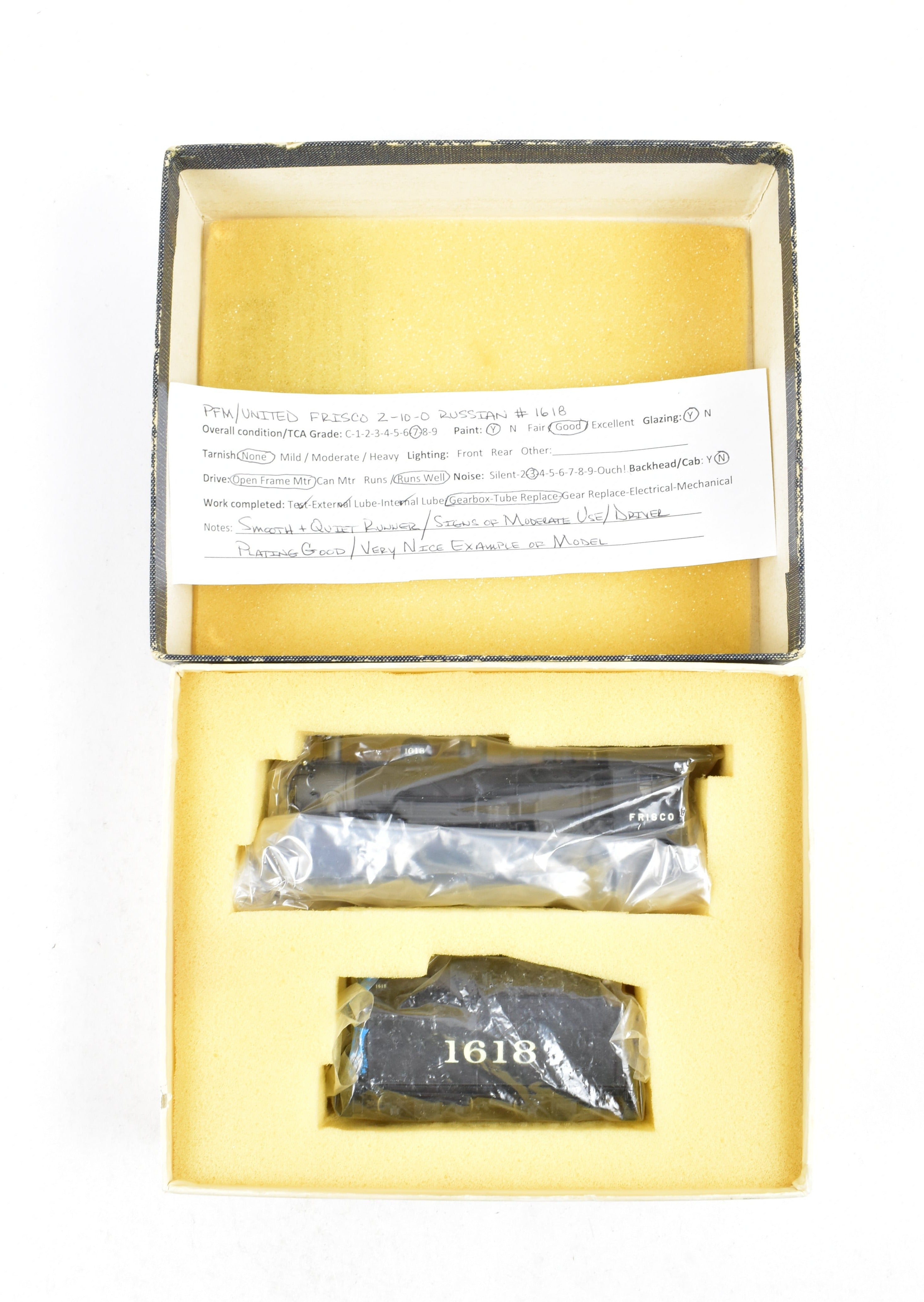 HO Scale Brass PFM - United SLSF - Frisco 2-10-0 Decapod Custom Painted Model Train #1618
