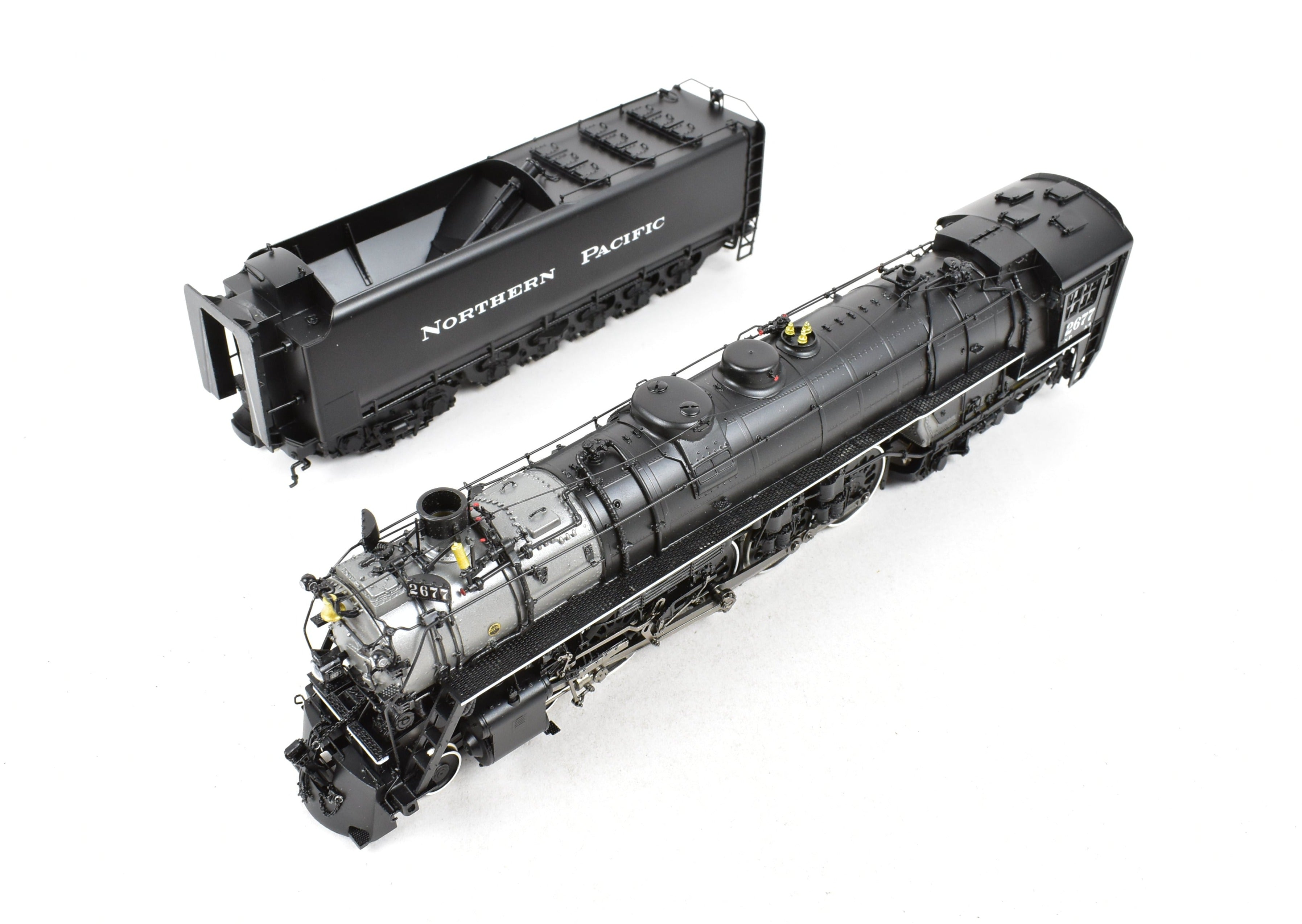 HO Scale Brass Model Train - Precision Scale Co. (PSC) Northern Pacific A-4 4-8-4 Northern FP Locomotive No. 2677