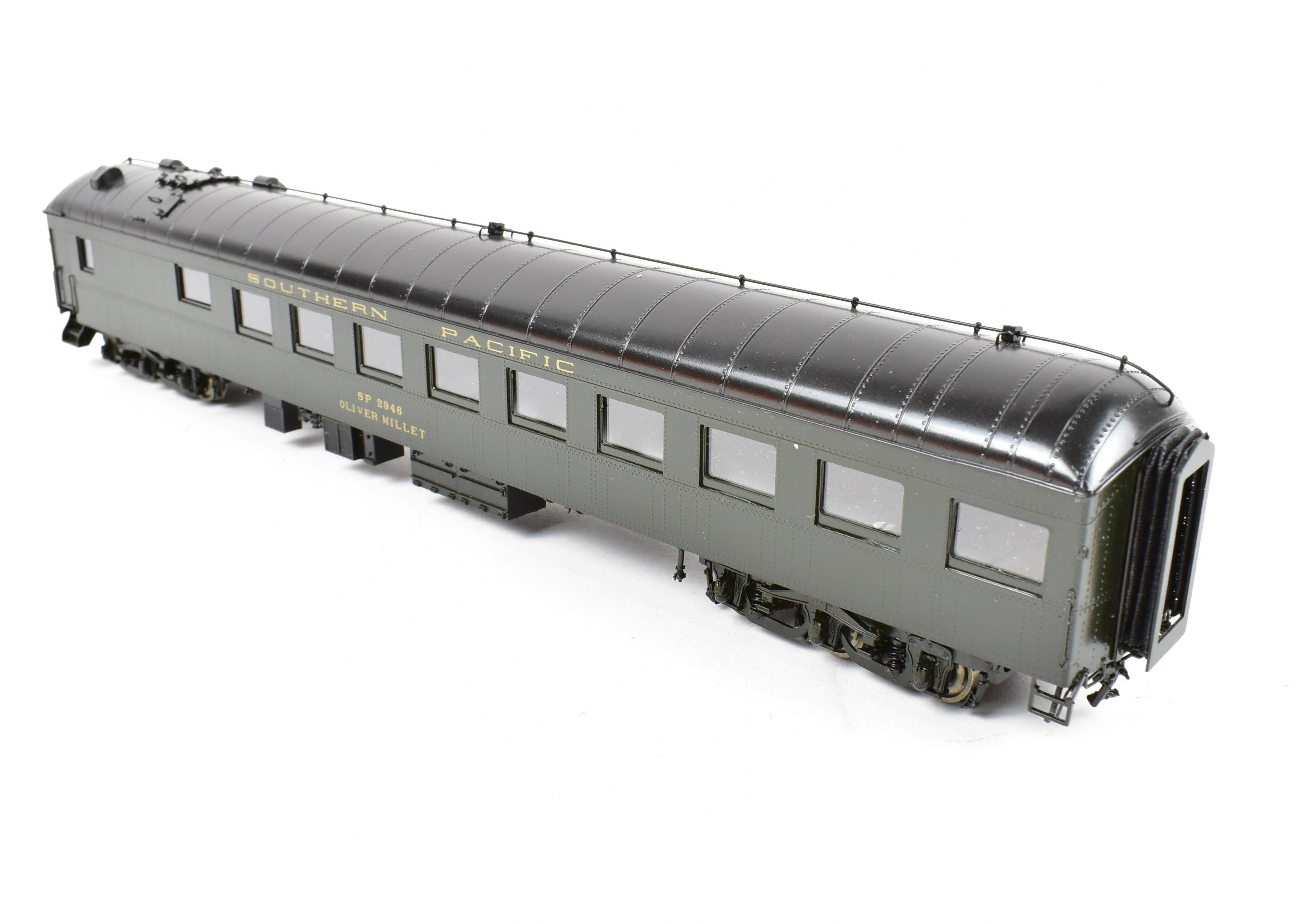 HO Scale Brass Precision Scale Co. Model - Southern Pacific Harriman 77' Lounge Oliver Millet FP Model Train Car
