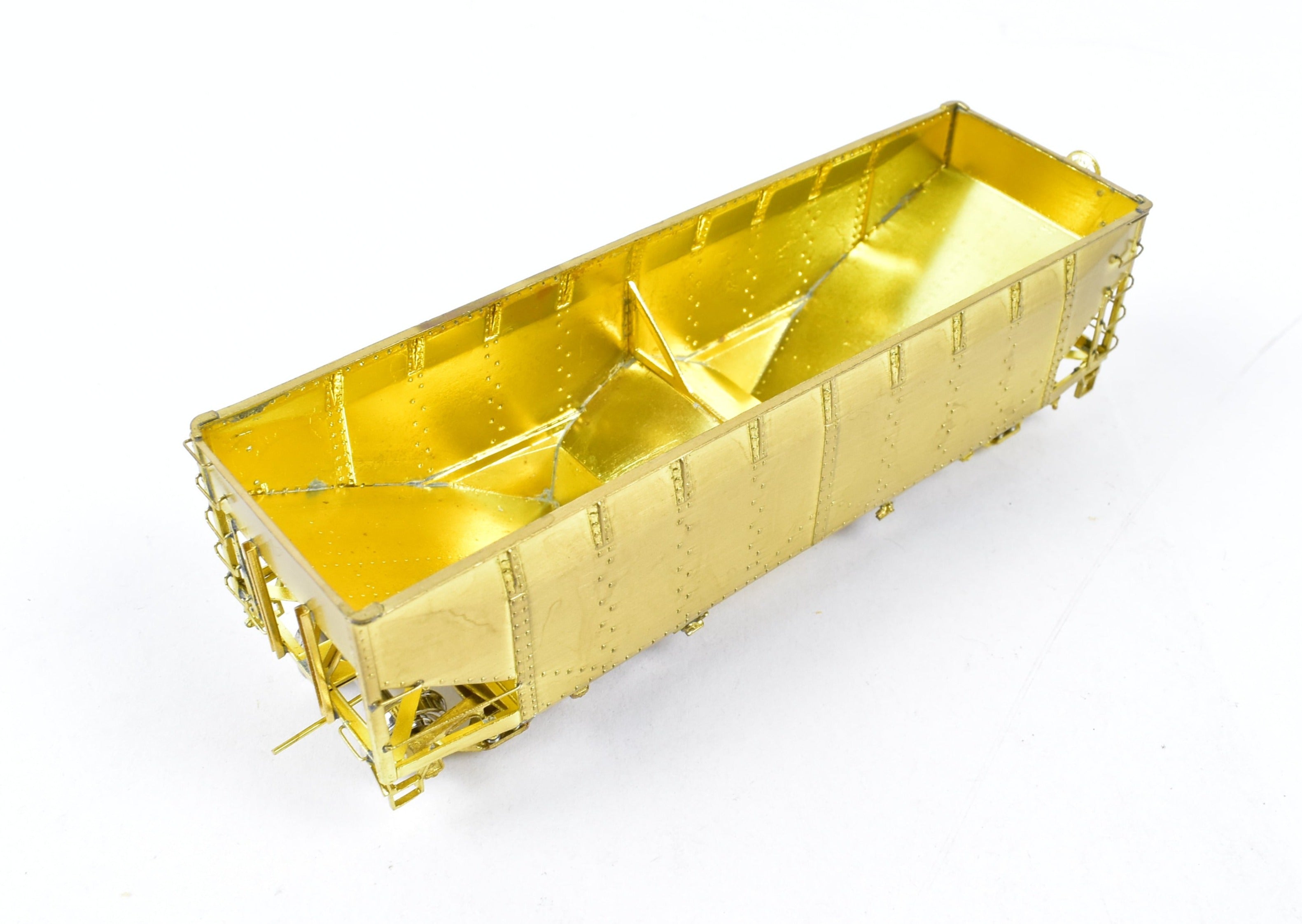 HO Scale Brass Freight Car - Overland Models, Inc. Chesapeake & Ohio (C&O) H-6 2 Bay Hopper Model