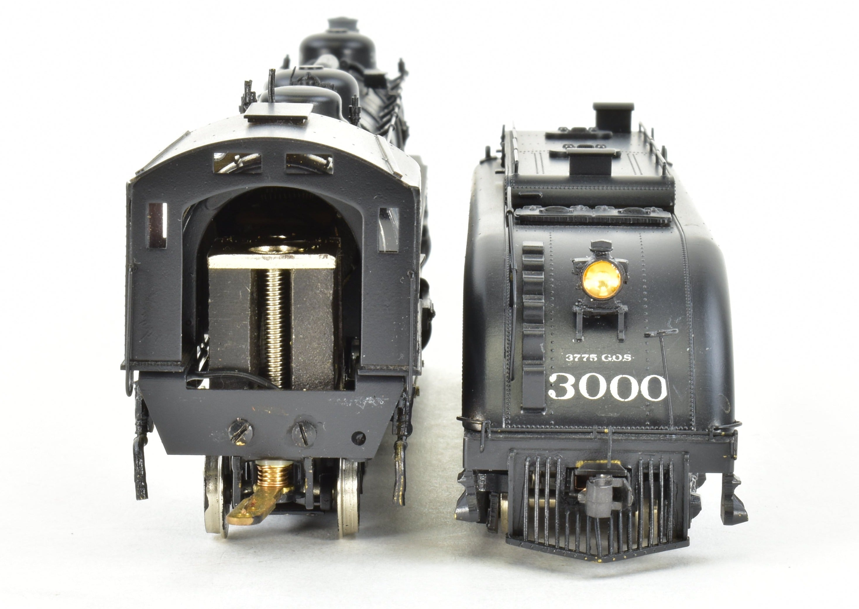 HO Scale Brass Model Train from Westside Model Co. - ATSF Santa Fe 2-10-10-2 Professionally Painted with Run Number 3000