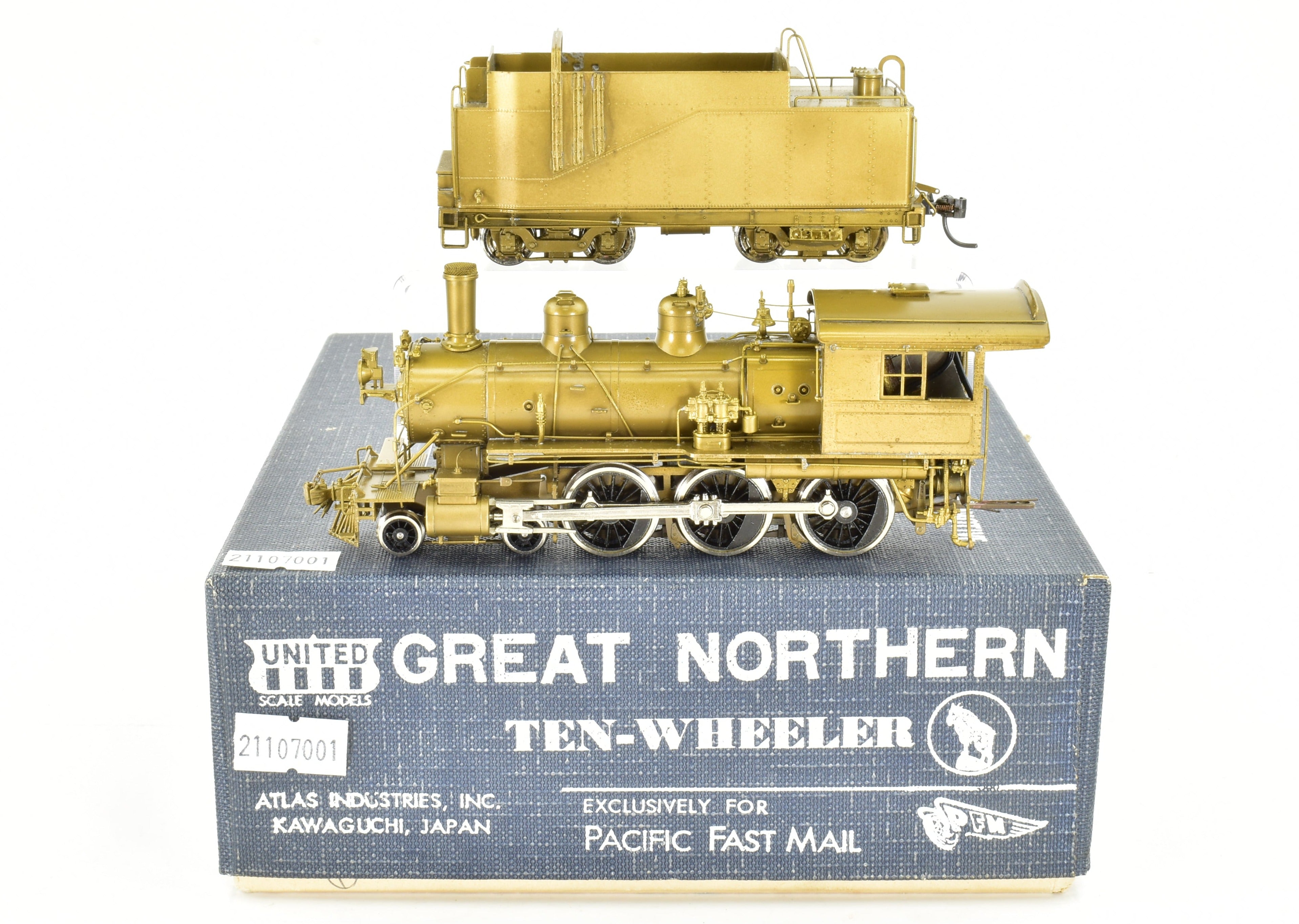 HO Scale Brass Pacific Fast Mail (PFM) United Great Northern E - 6 4 - 6 - 0 Ten Wheeler Model Train
