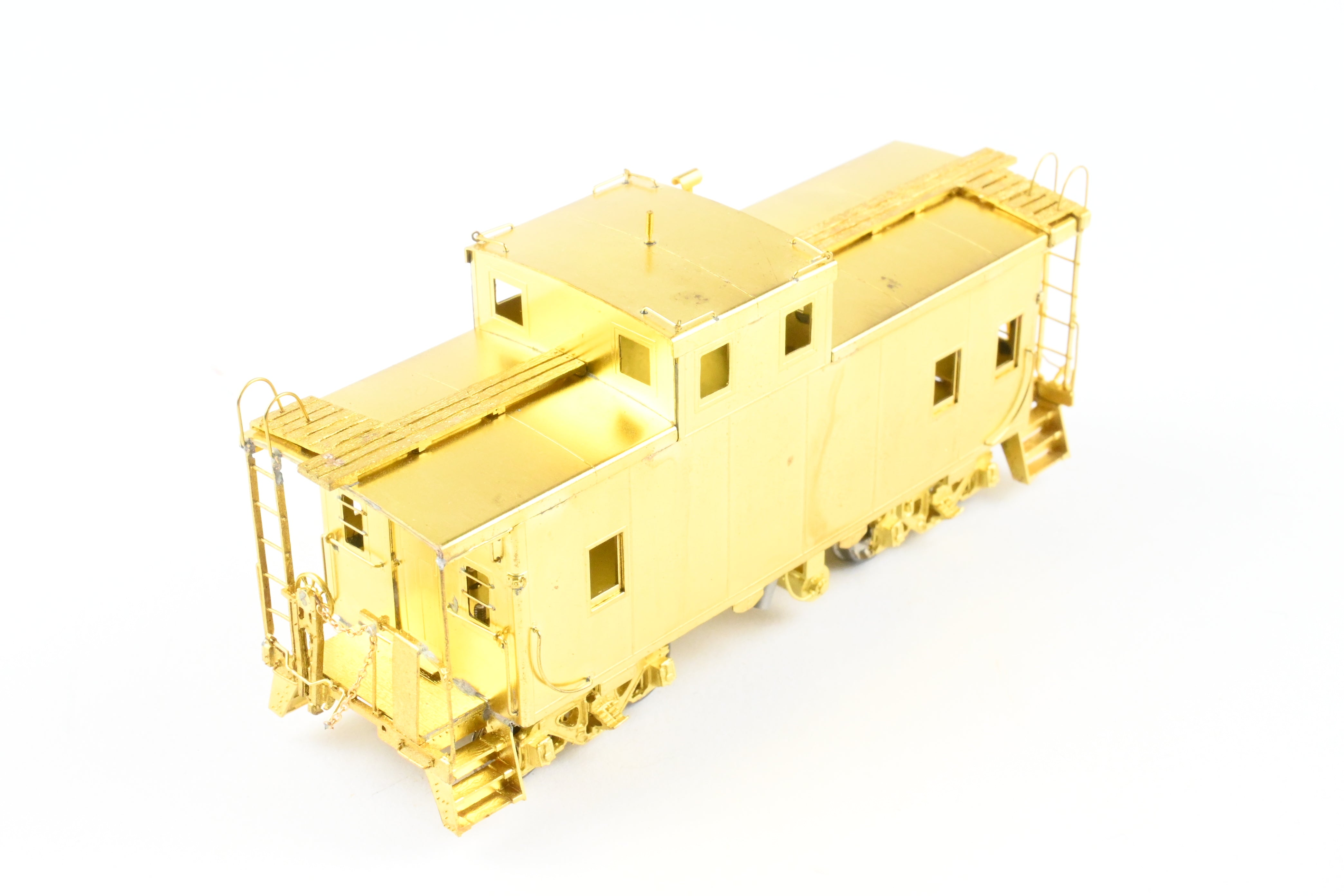 HO Scale Brass OMI - Overland Models, Inc. Erie Railroad Offset Cupola Welded Caboose with Radio Equipment from 1947 to 1960, Model Number #C222 - C269