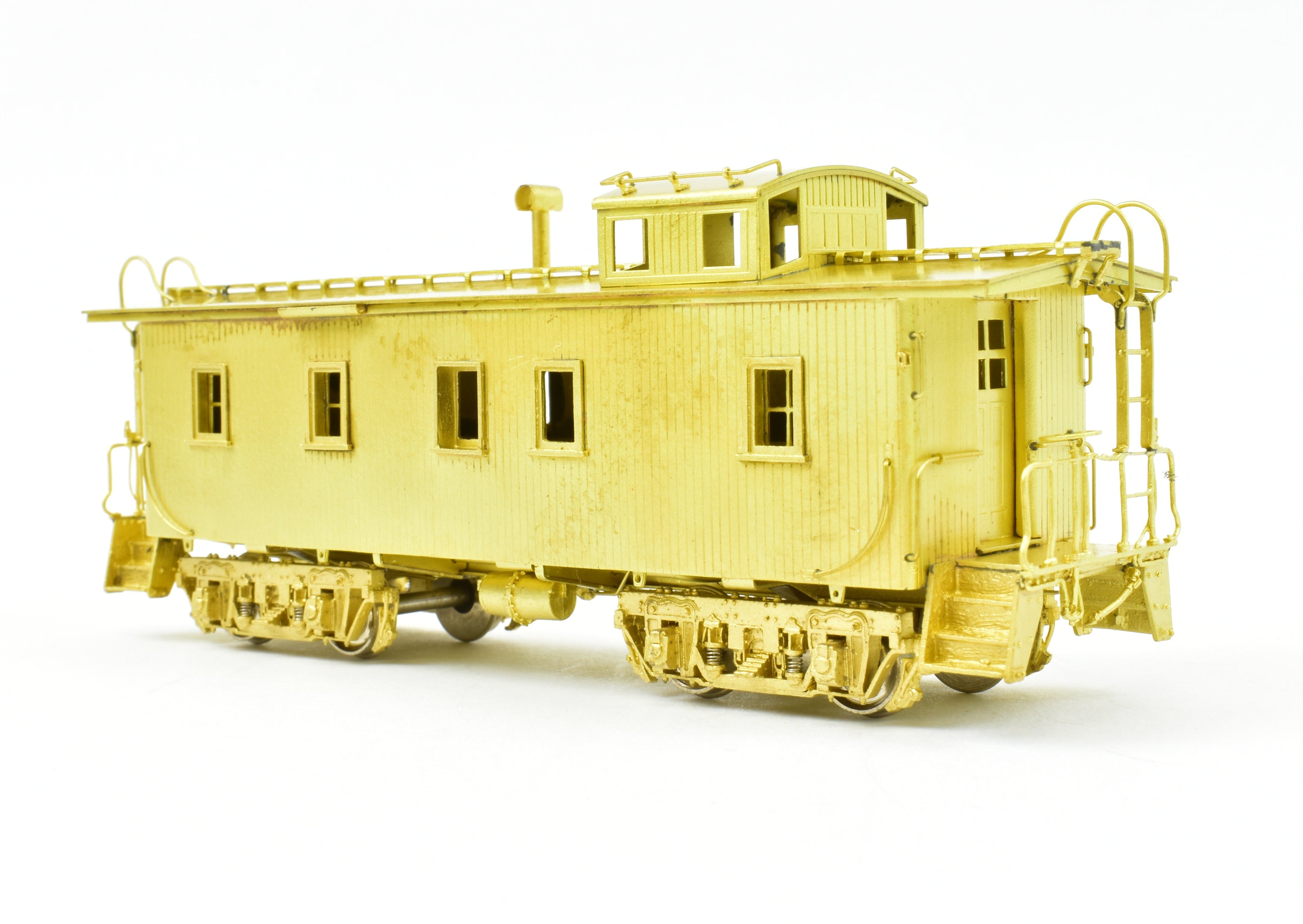 HO Brass OMI C&NW Wood Caboose End Windows Only, Minor Box Wear