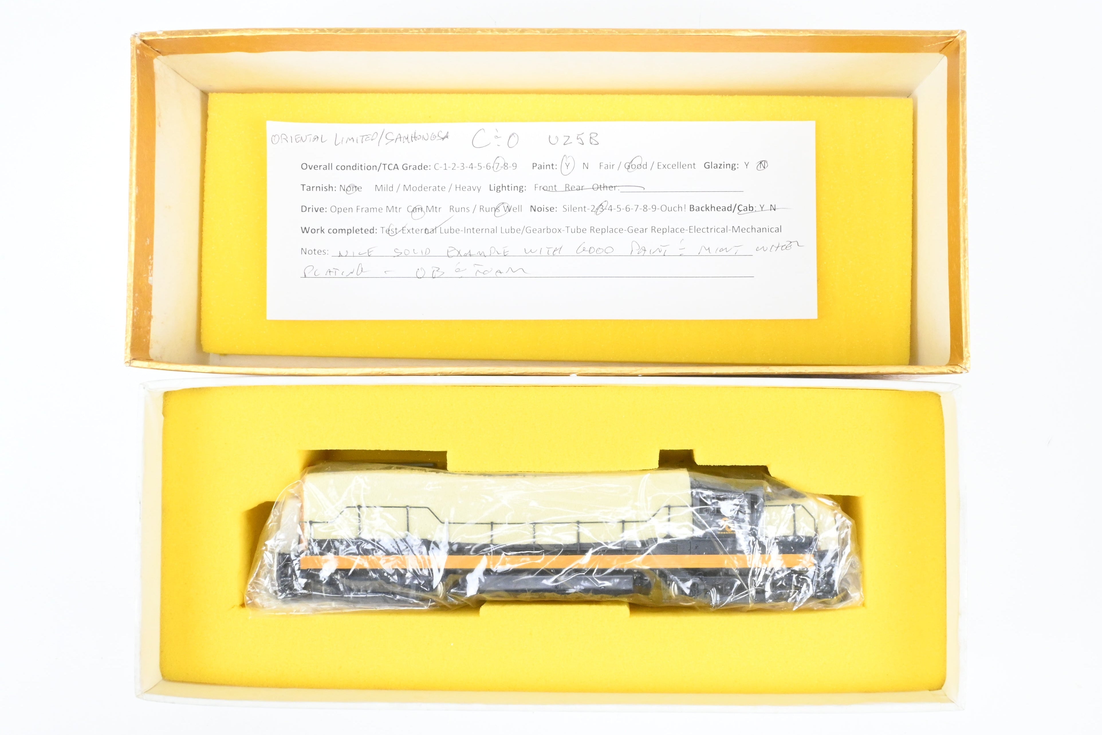 HO Brass Oriental Limited C&O GE U25B 2500 HP Low Hood Intermediate Factory-Painted Model