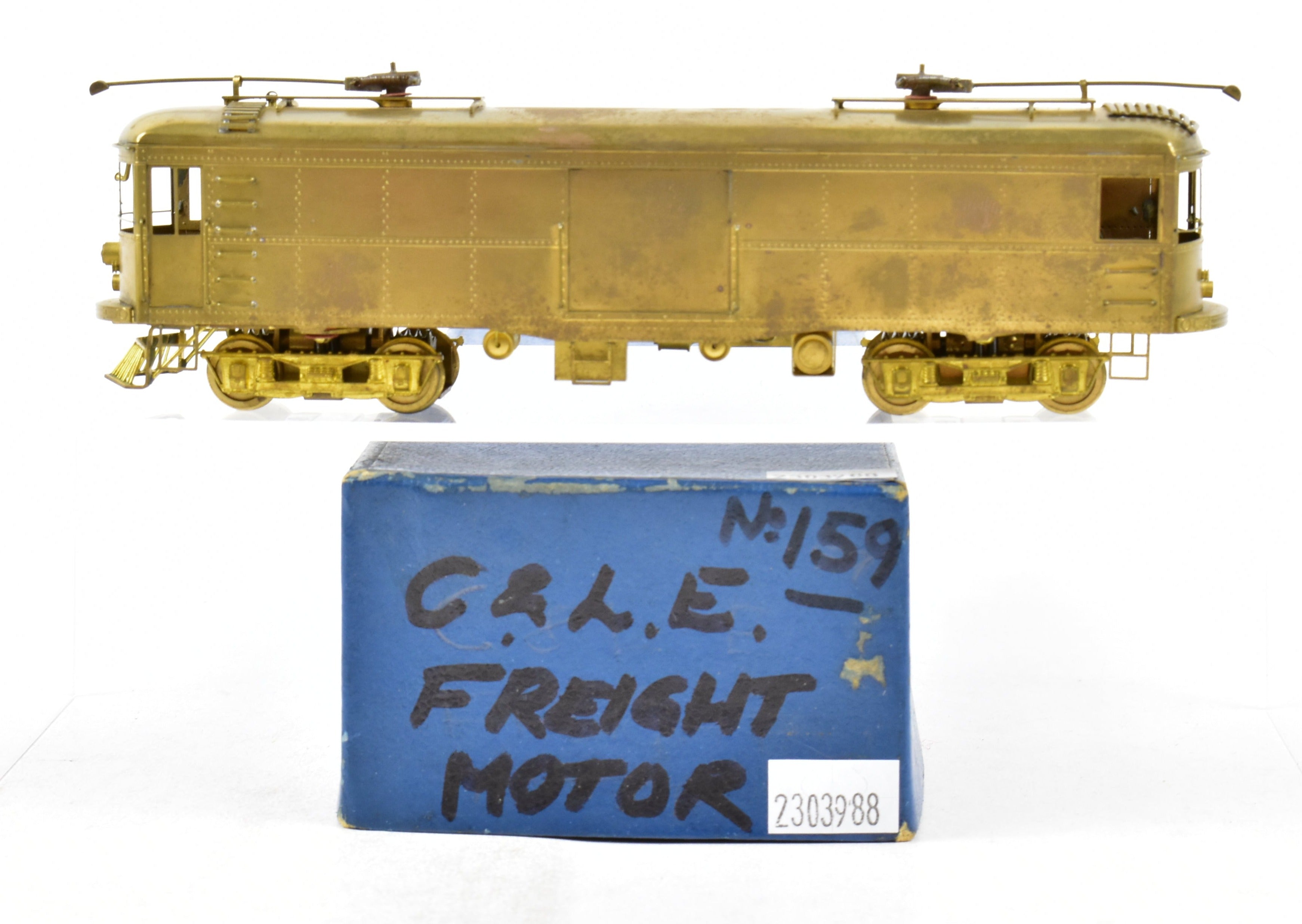 HO Scale Brass Ken Kidder Cincinnati & Lake Erie (C&LE) Box Cab Freight Motor Model in As-Is Condition