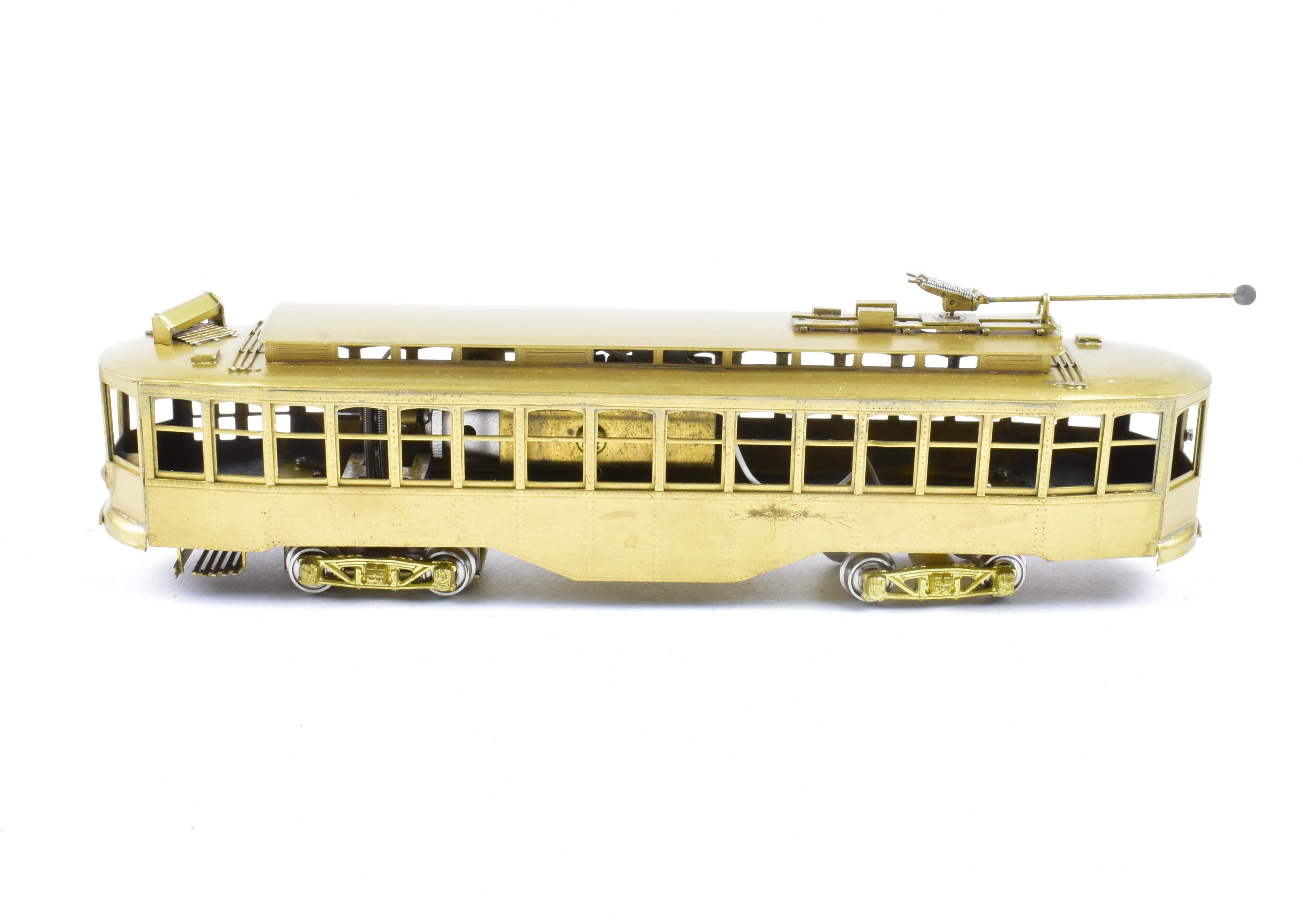 HO Scale Brass Fairfield Models Pittsburgh Jones Single - Ended Trolley Car Collectible