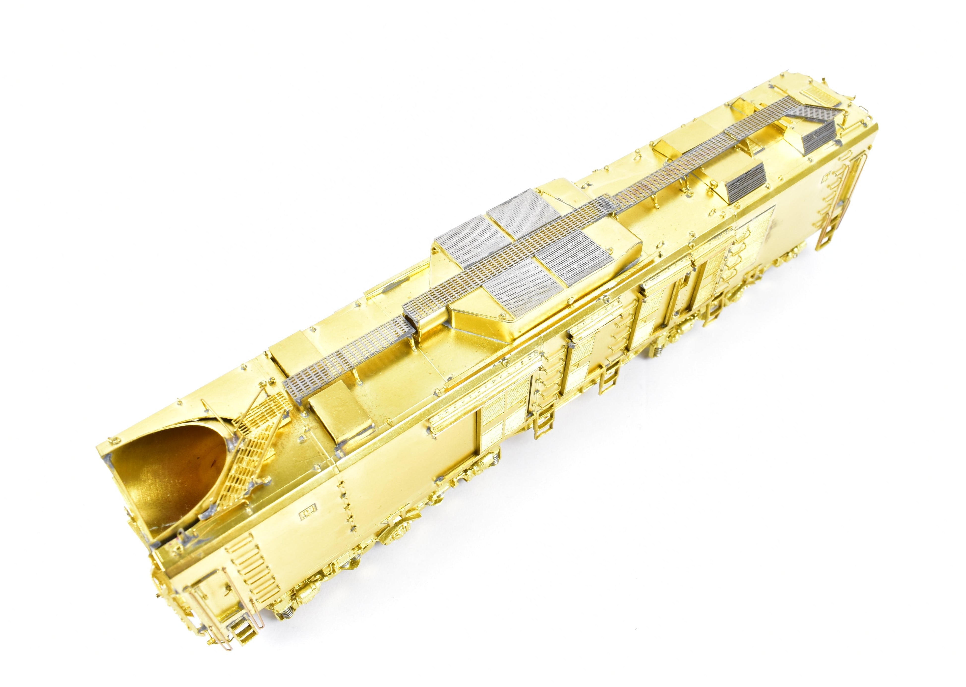 HO Scale Brass Model Train Set - Overland Models, Inc. Union Pacific GE 8500 HP Gas Turbine Big Blow 3-Unit Unpainted Set with Raised Farr Inlet Silencer and Riveted Tender