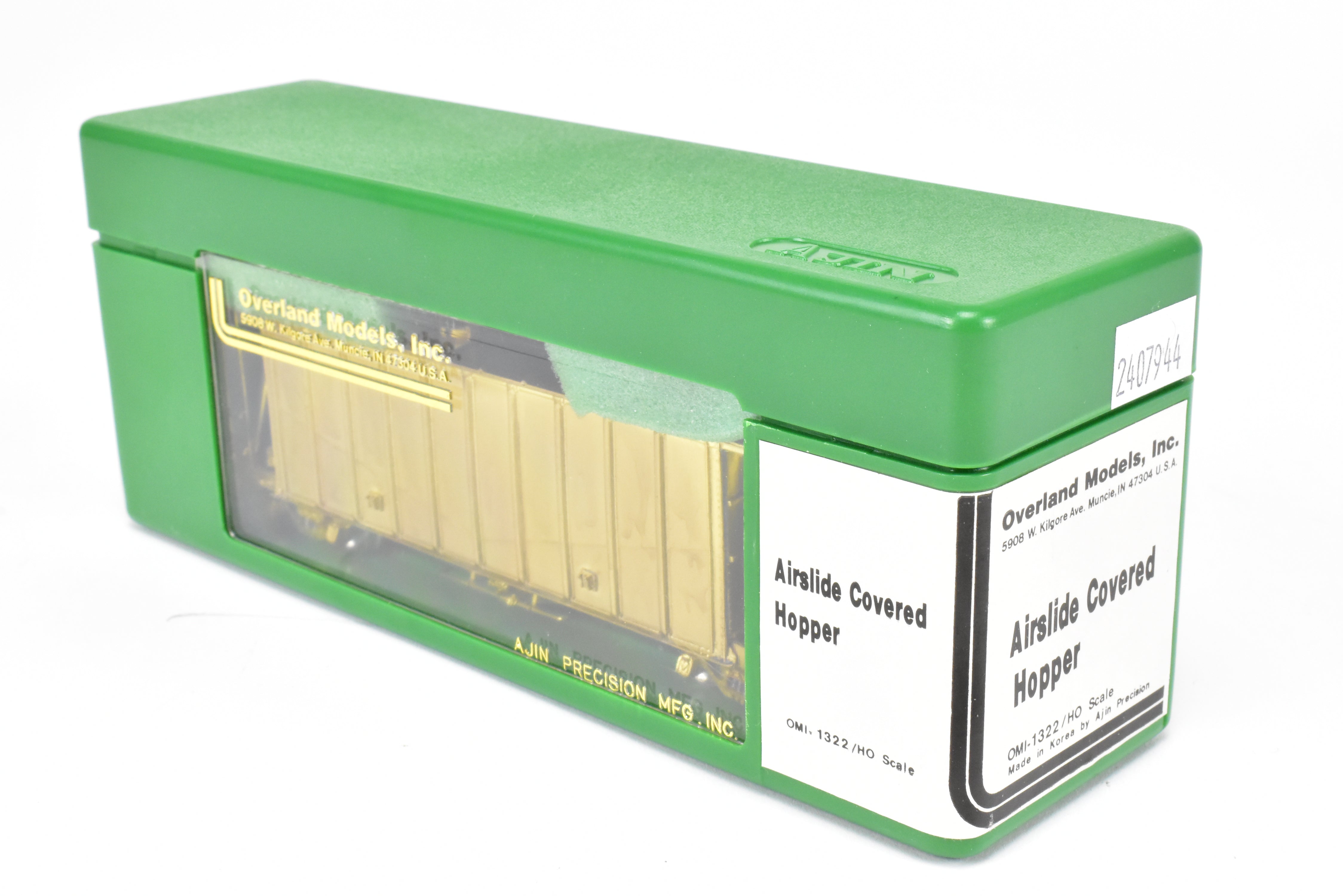 HO Brass Airslide Covered Hopper by OMI - Overland Models, Inc. for Various Roads