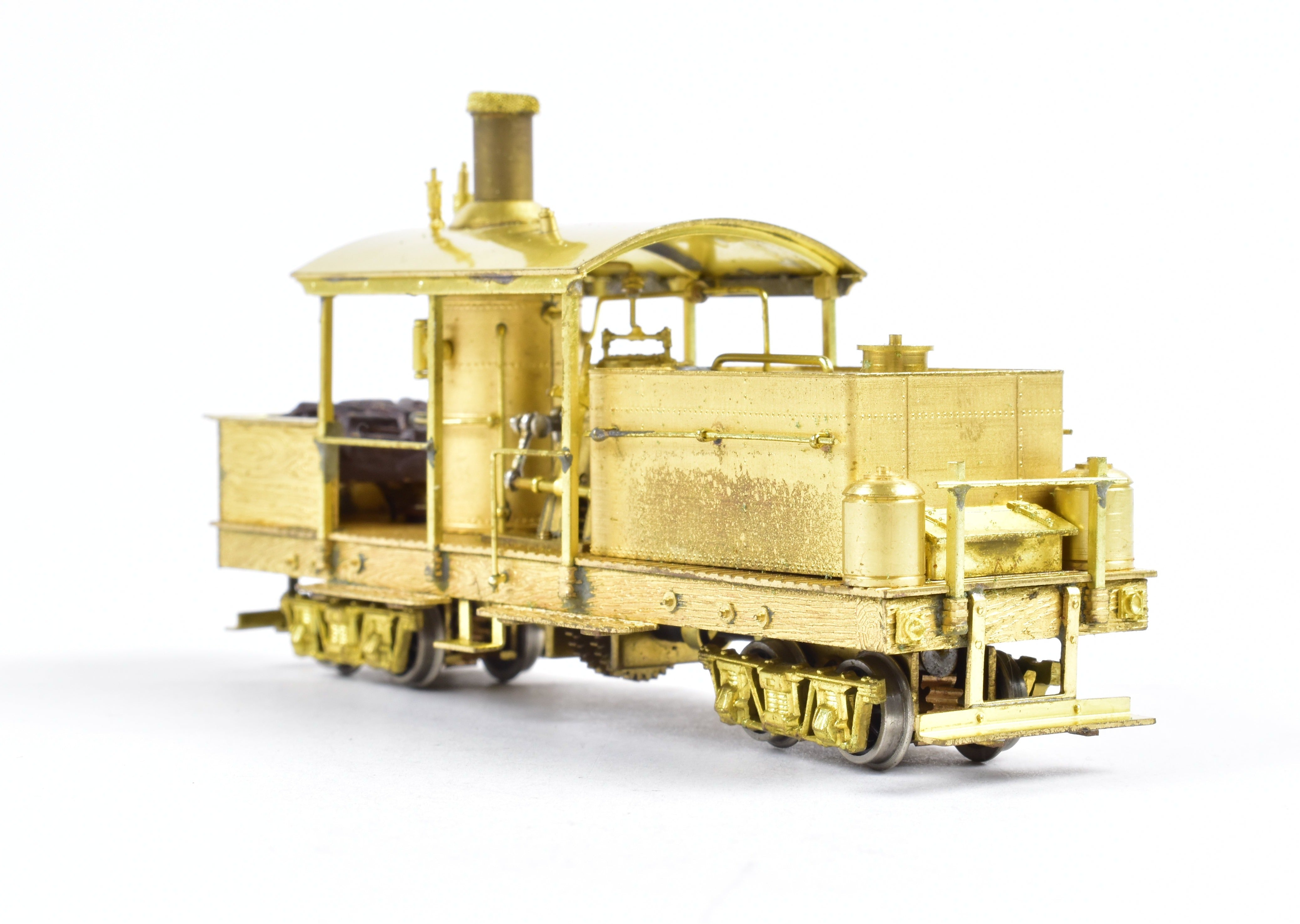 HOn3 Scale Brass Model Train by Westside Model Co. - Various Roads Logging Class A Climax with Vertical Boiler