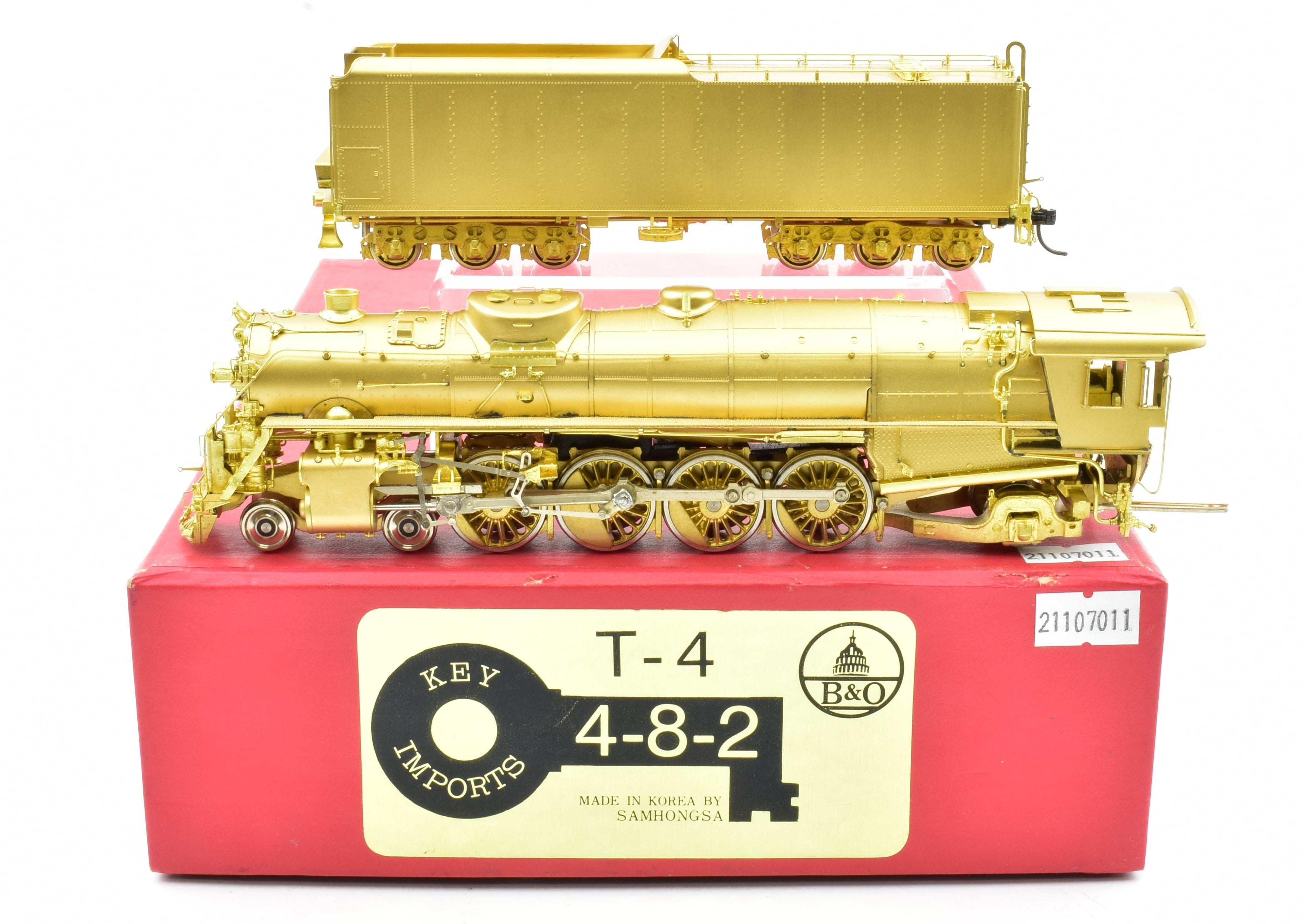 HO Scale Brass B&O - Baltimore & Ohio T-4 4-8-2 Mountain Key Imports Model