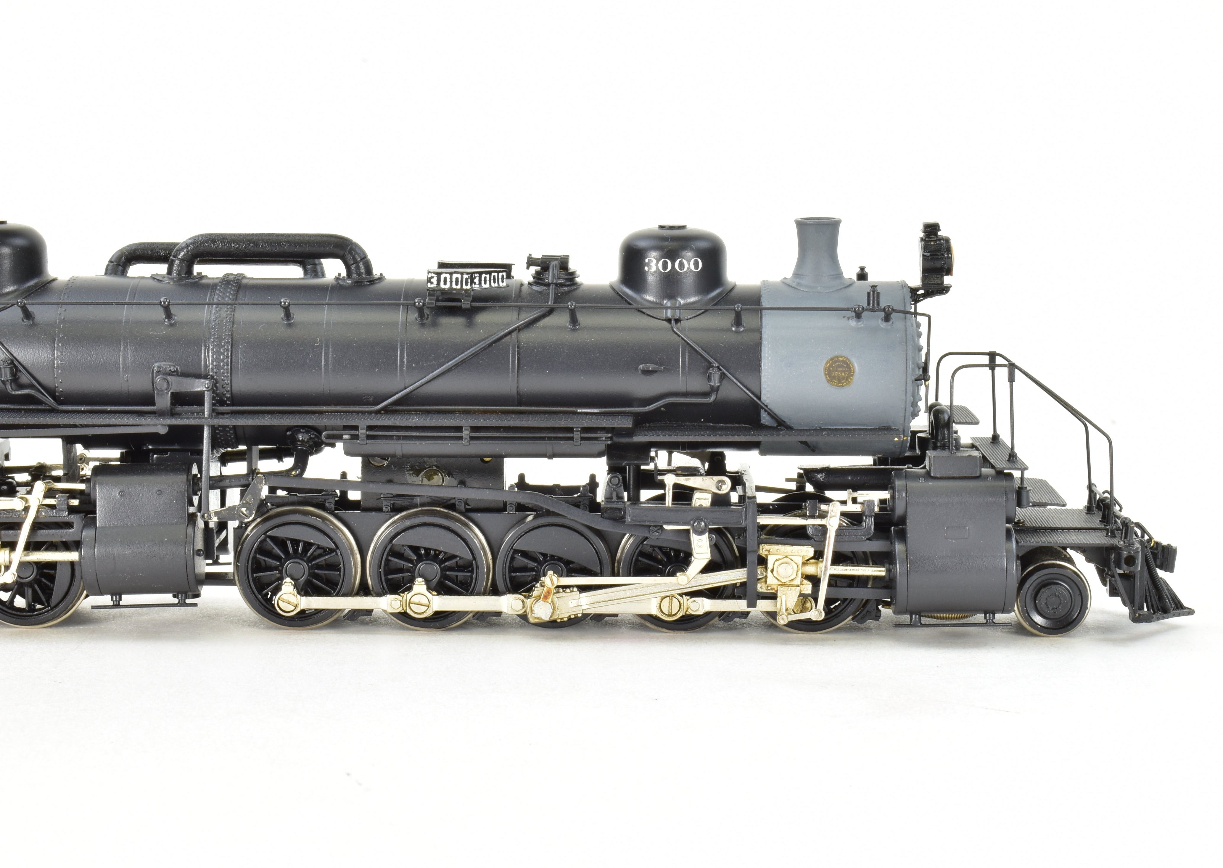 HO Scale Brass Model Train from Westside Model Co. - ATSF Santa Fe 2-10-10-2 Professionally Painted with Run Number 3000