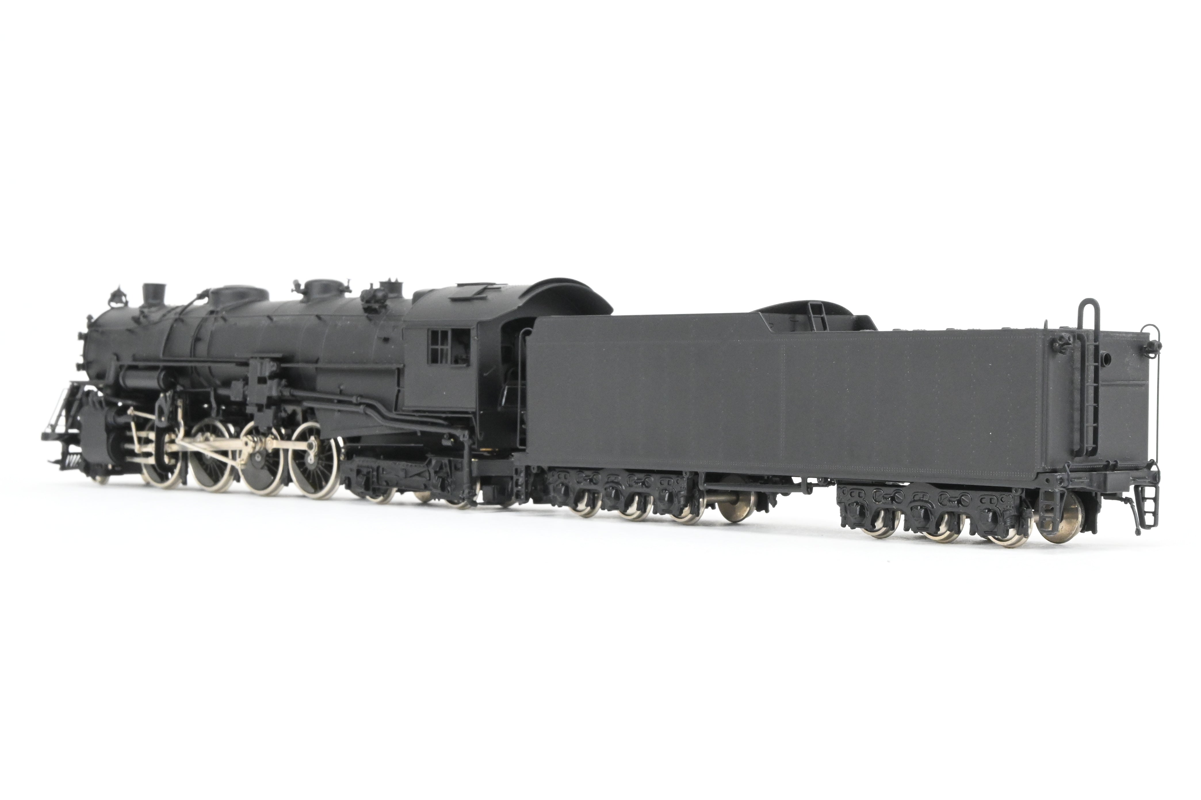 HO Scale Brass Oriental Limited Erie Railroad S-3 2-8-4 Steam Locomotive with Spoked Drivers and FP Configuration