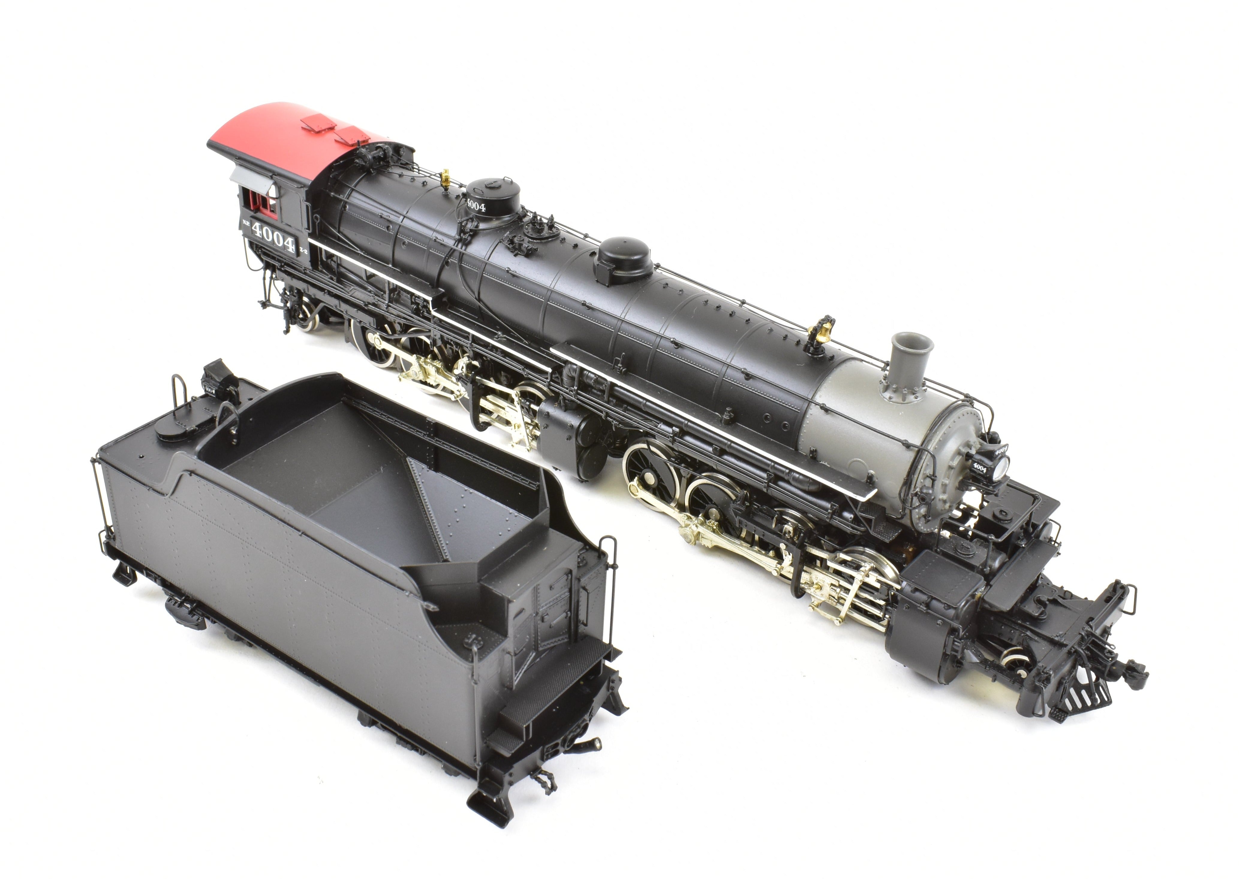 HO Scale Brass Model Train - W&R Enterprises Northern Pacific Class Z - 2 2 - 8 - 8 - 2 Version 3 Factory Painted Locomotive No. 4004