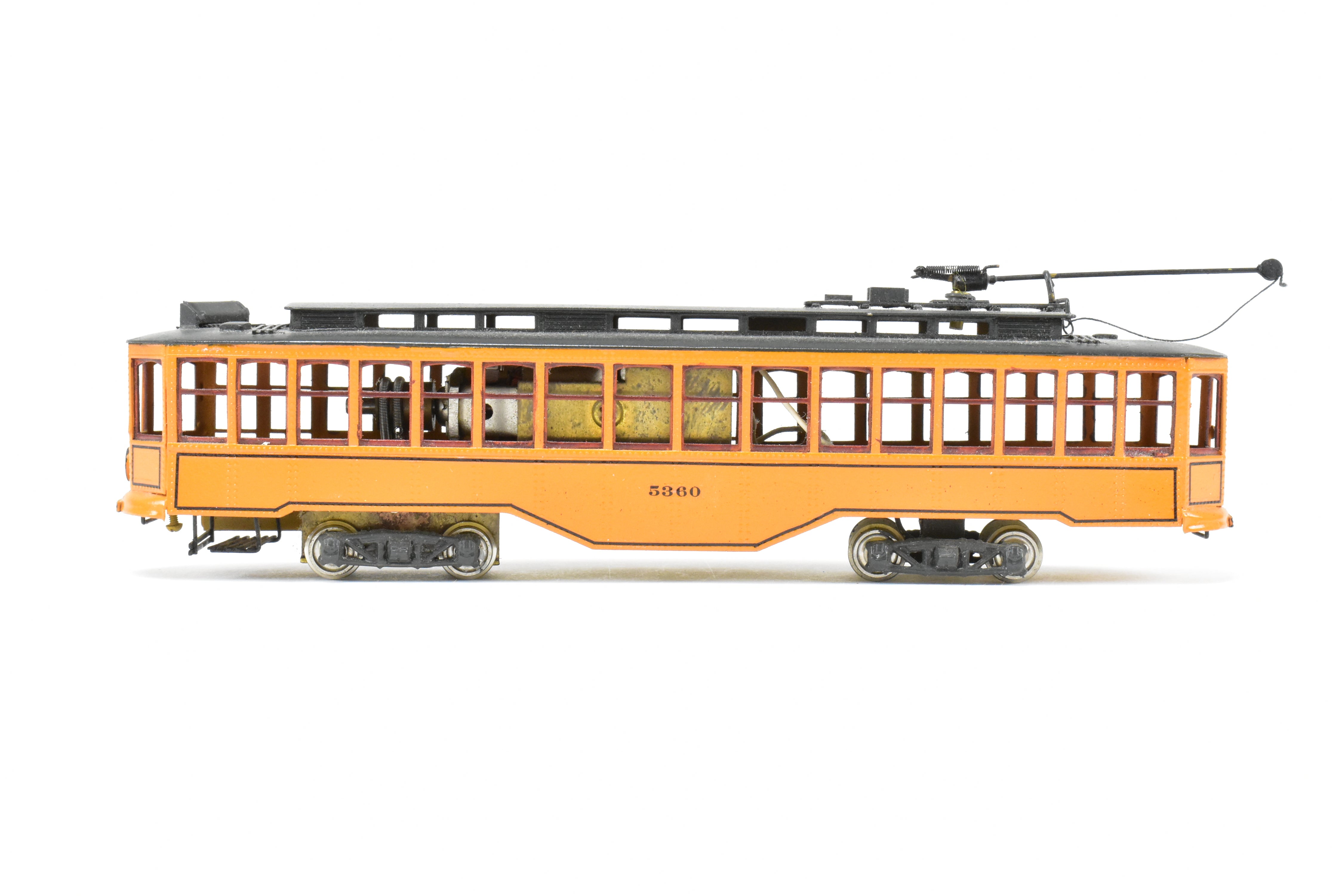 HO Scale Brass Model Fairfield Traction Models Pittsburgh Railway Co. Jones Single - Ended Trolley Car, Version CP #5360