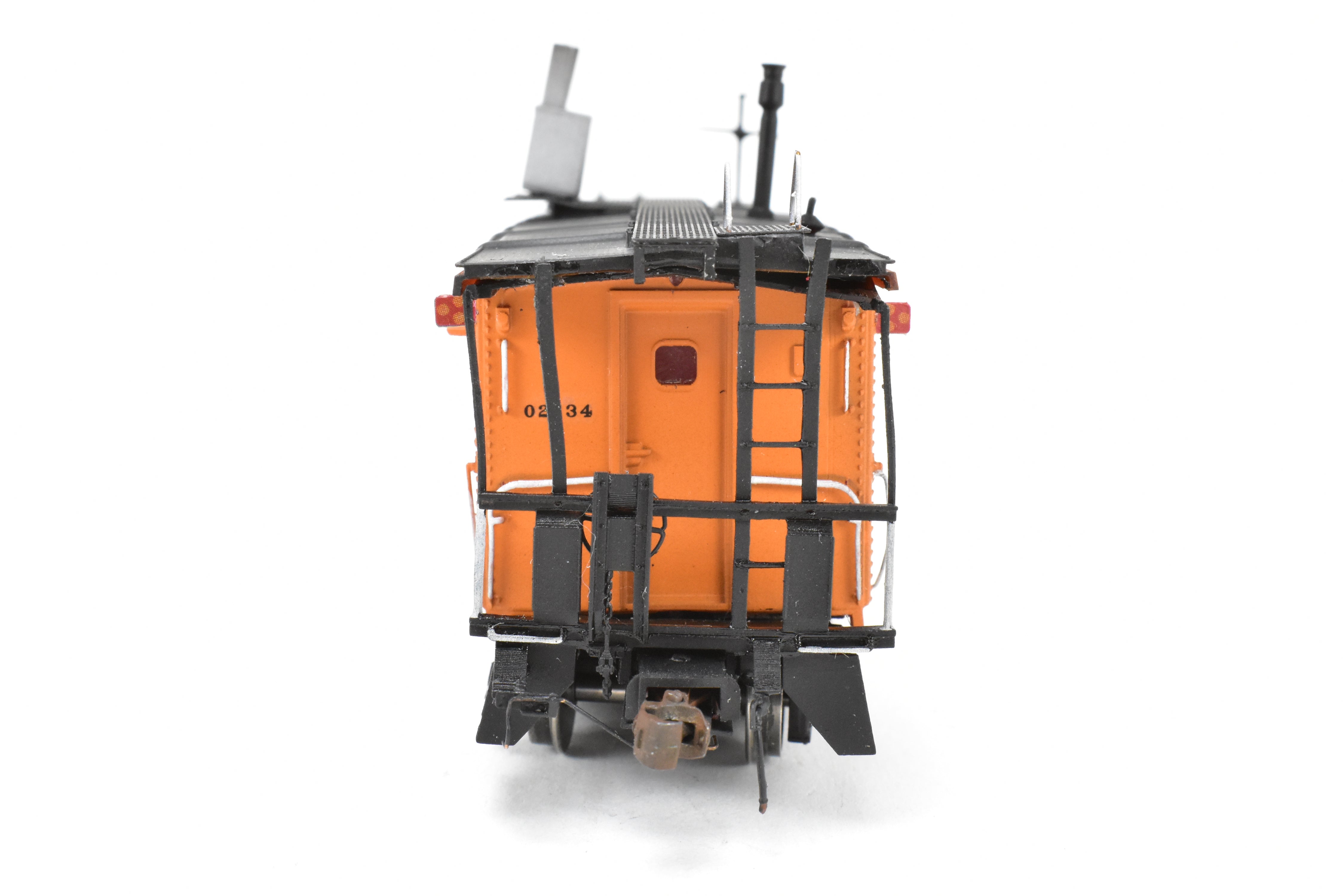 HO Scale 3D Printed Custom Painted Milwaukee Road Thrall Bay Window Caboose Model