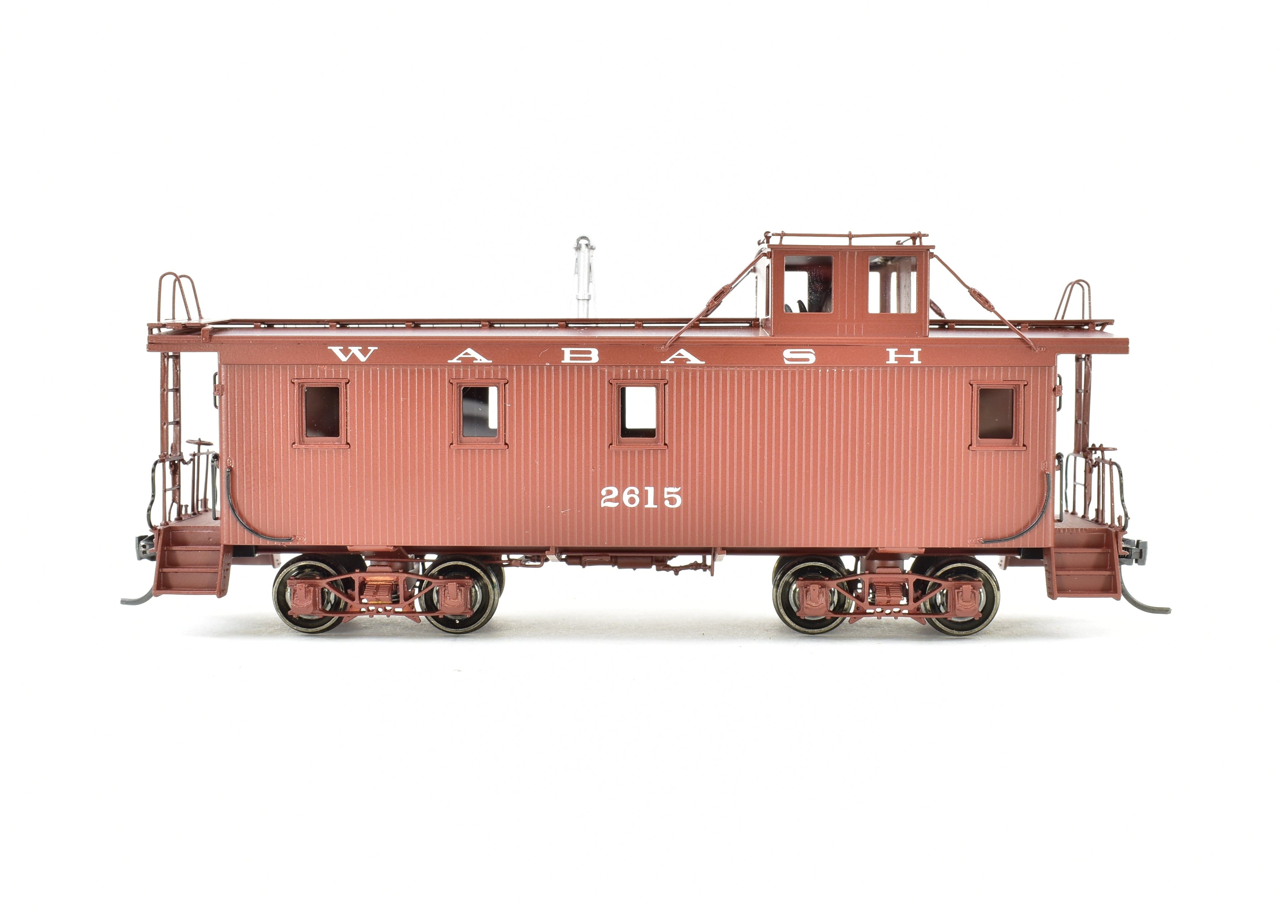 HO Scale Brass Wabash Wood Side Caboose FP #2615 by OMI Overland Models
