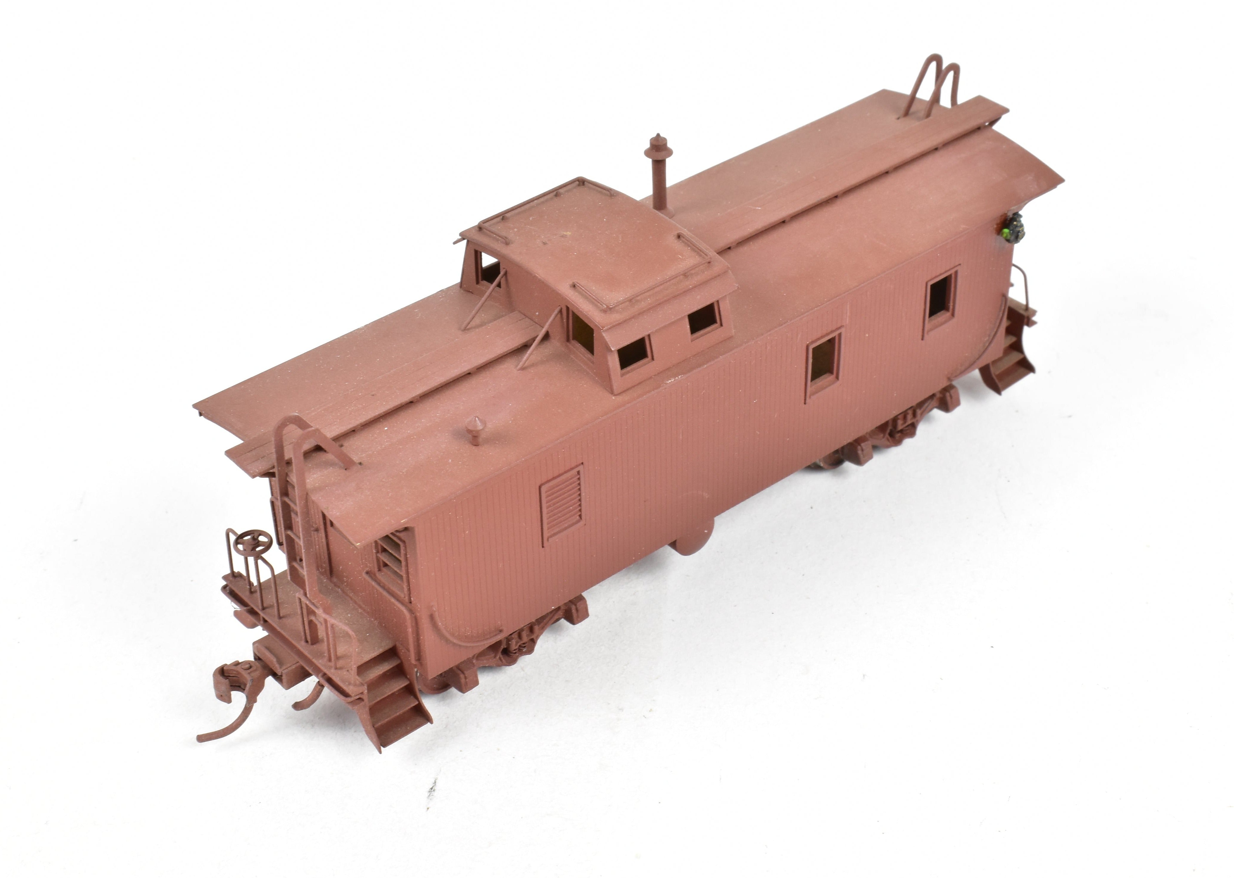 HO Brass Trains Inc. Union Pacific CA-1 Unlettered Painted Wood Caboose, No Box