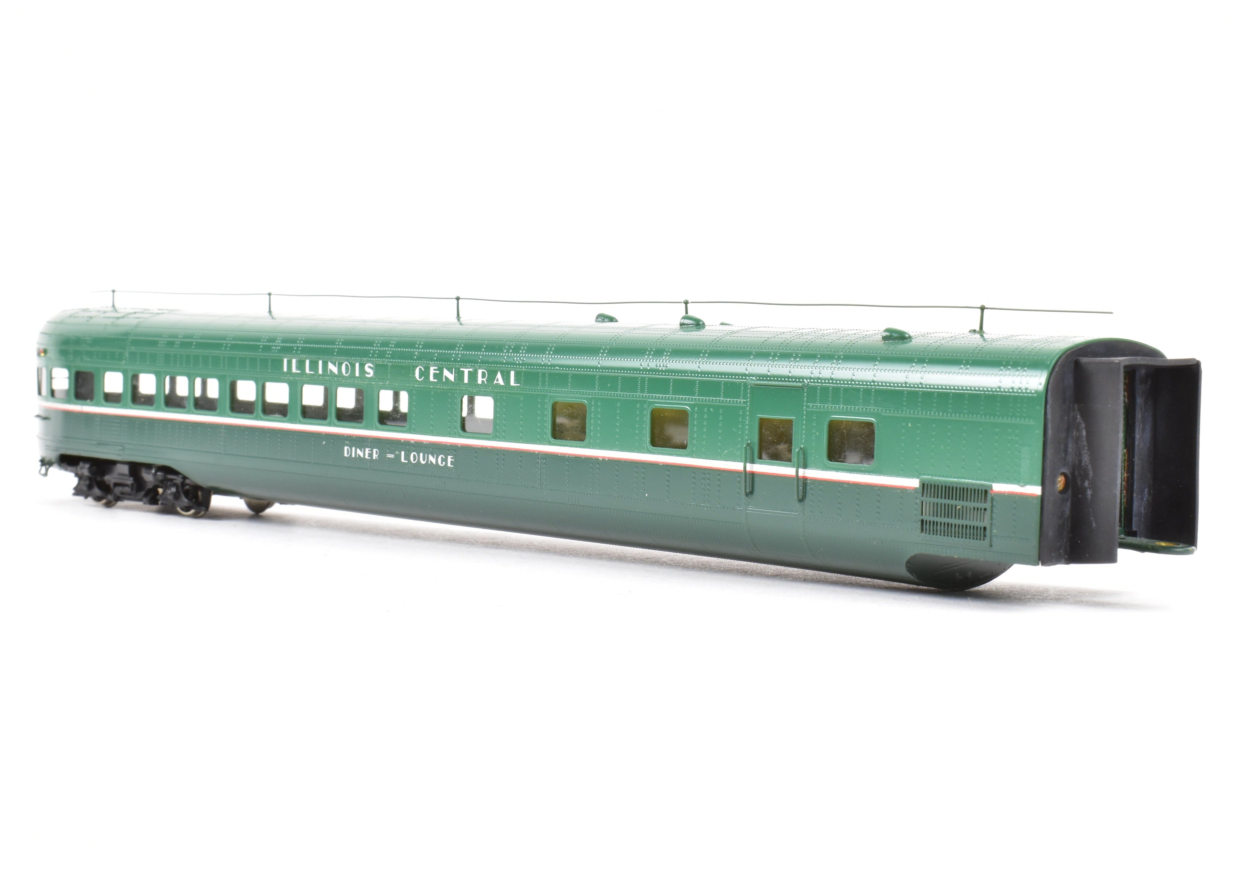 HO Brass CON OMI - Overland Models IC Illinois Central 5 - Car Articulated Factory - Painted Train Set