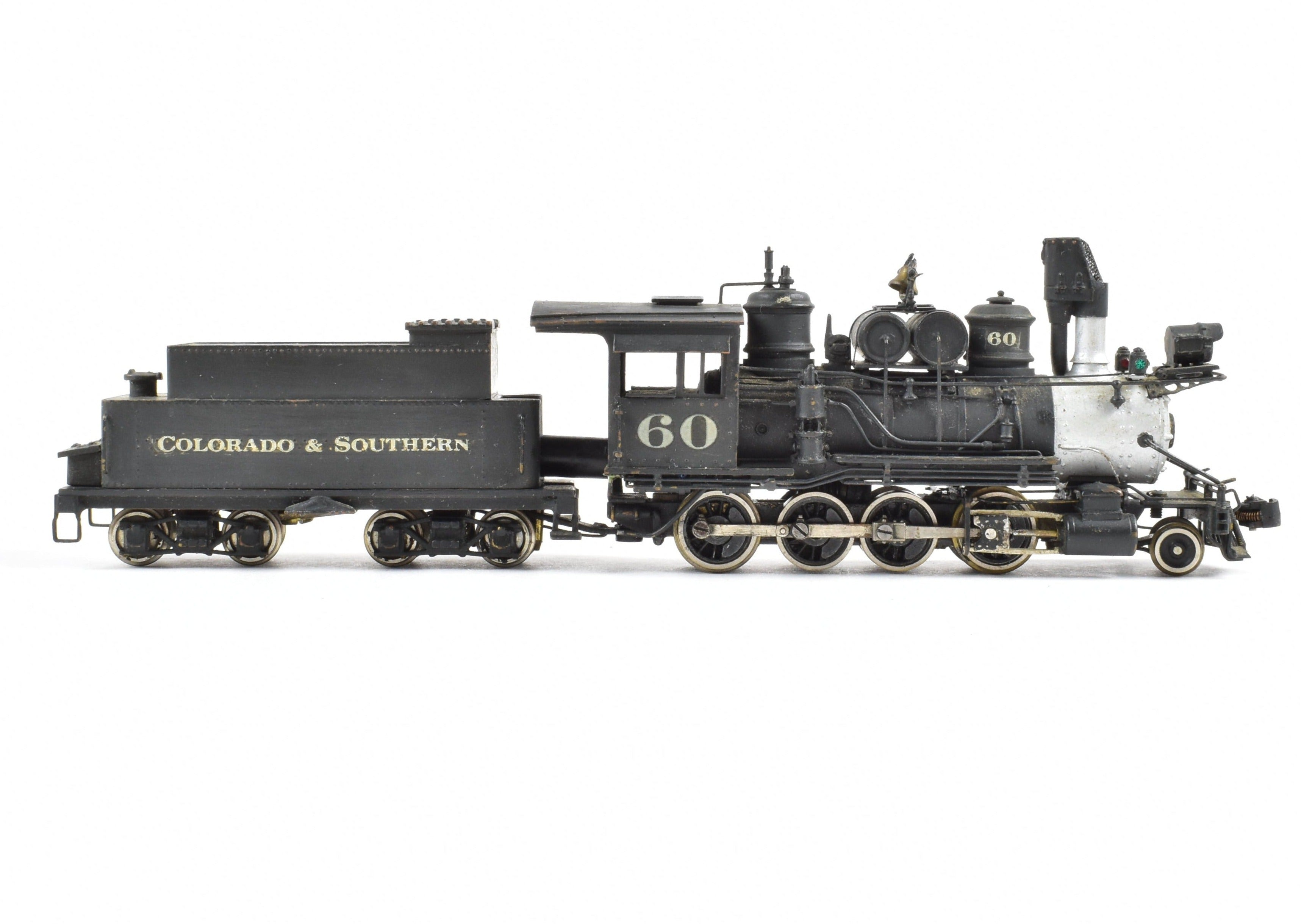 HOn3 Scale Brass Pacific Fast Mail (PFM) Model Train - United C&S - Colorado & Southern #60 2-8-0 Custom Painted Locomotive