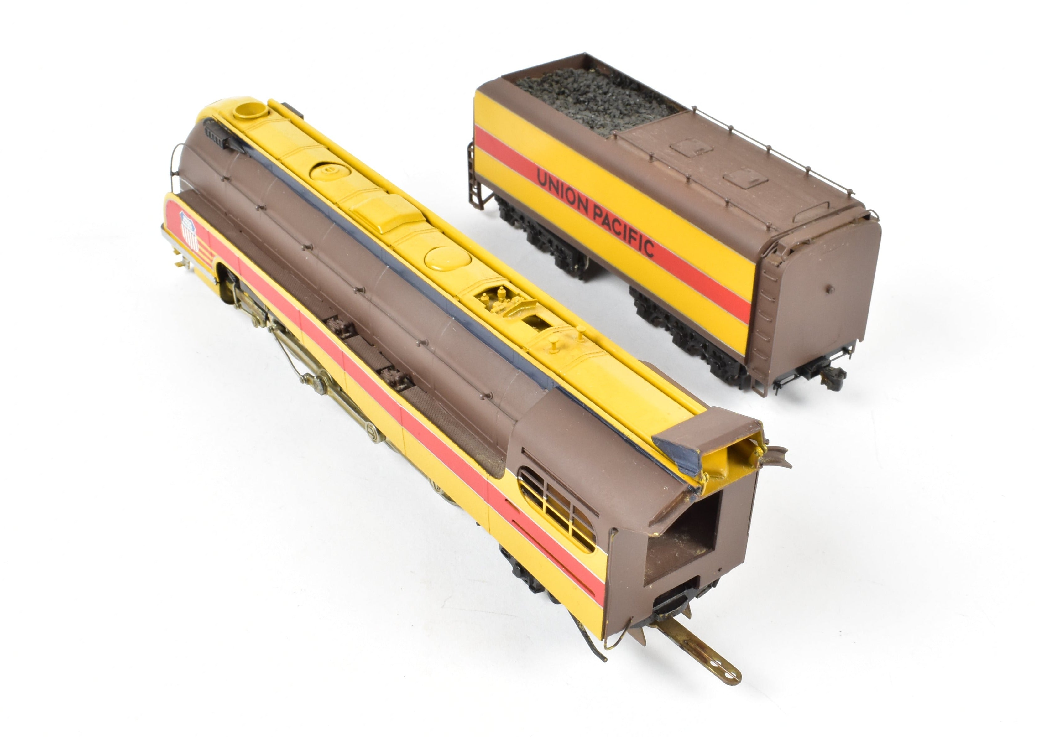 HO Scale Brass Balboa Union Pacific 4-8-2 Steam Locomotive Model #7002 Forty - Niner Master Series with Custom Paint Job