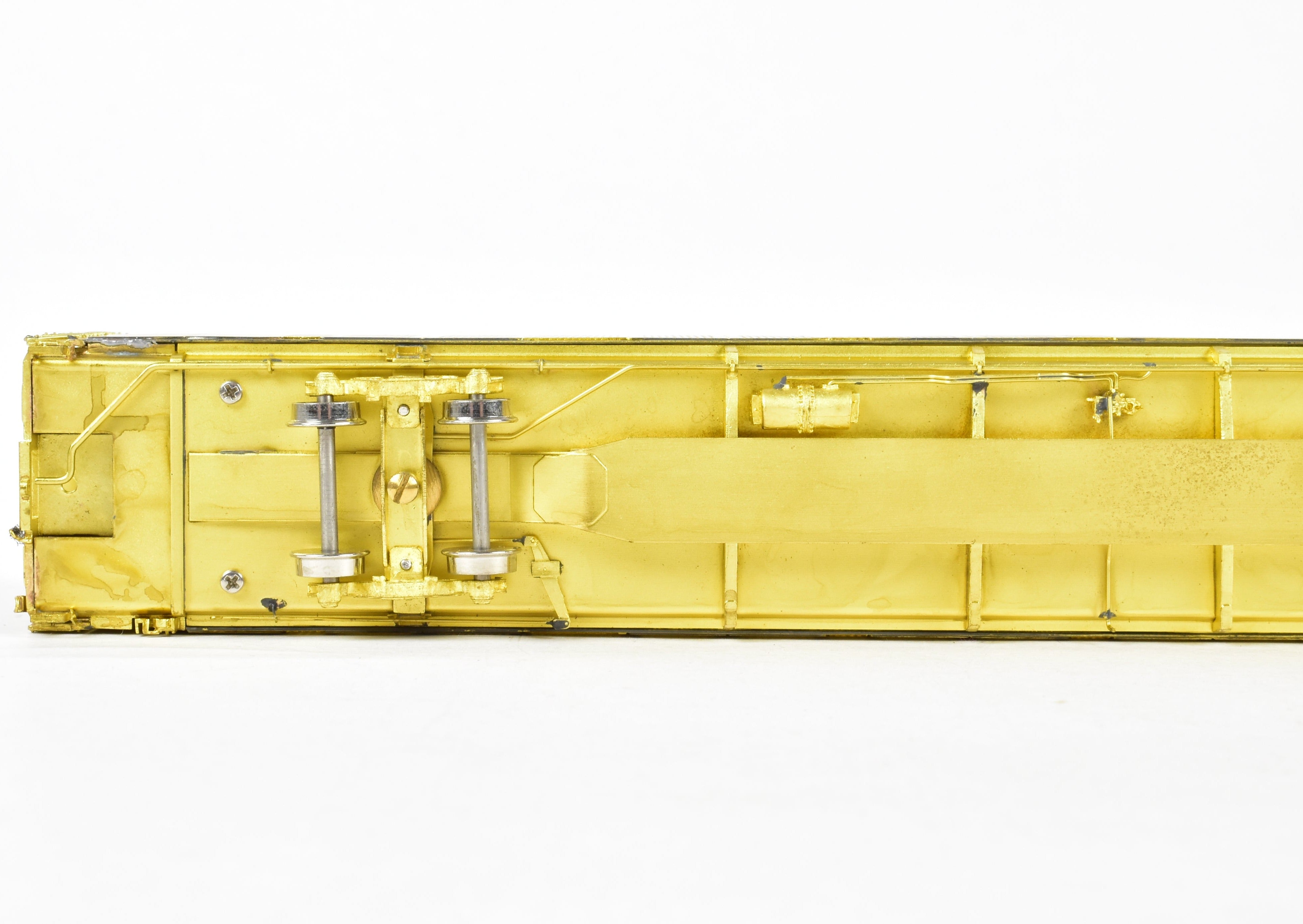 HO Scale Brass Model Safe-T-Pack Auto Rack Tri-Level with Open Top and Open Ends by Overland Models, Inc. for Various Roads including ATSF, FEC, and UP