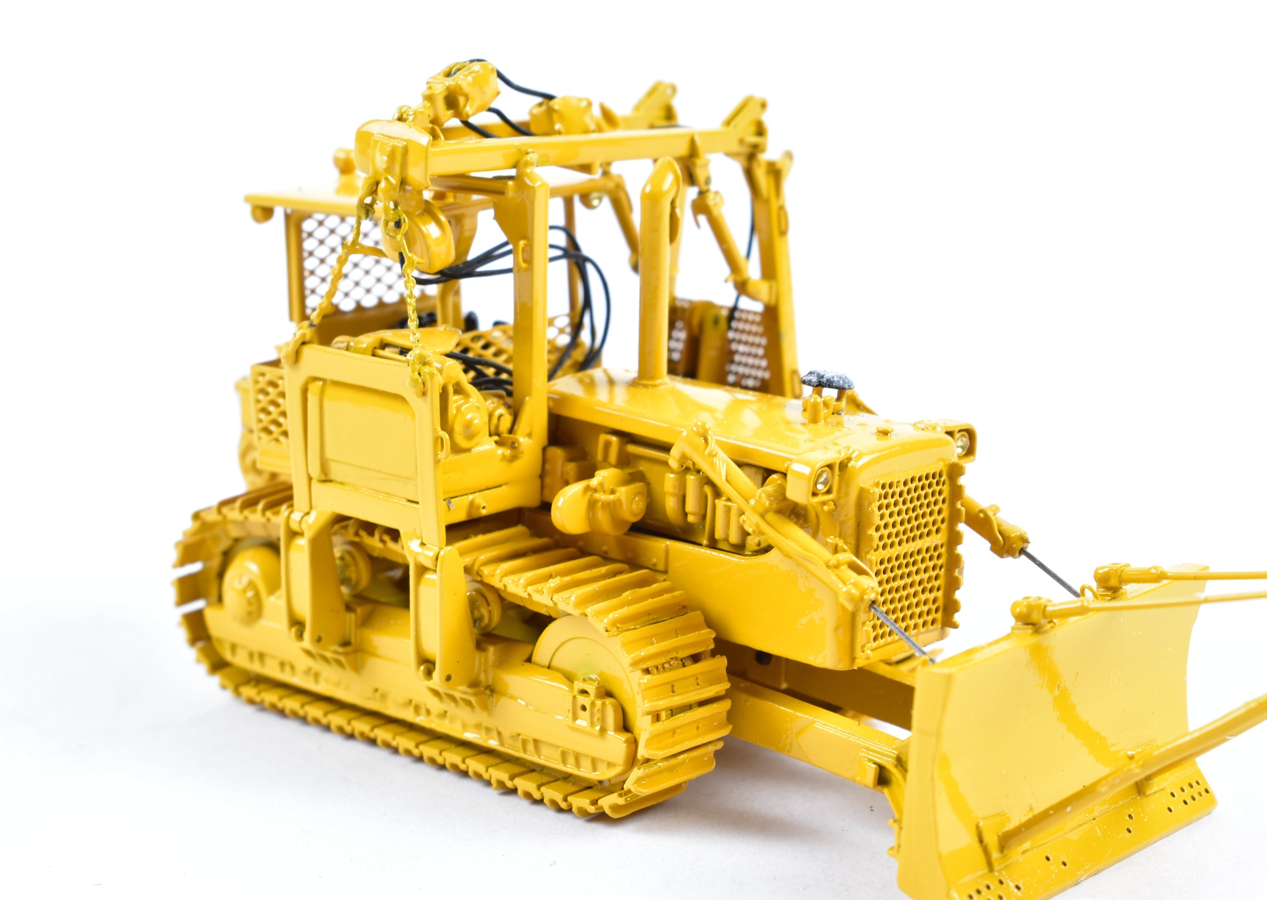 HO Brass OMI Overland D&RGW Pipe Laying Dozer FP in Factory Yellow