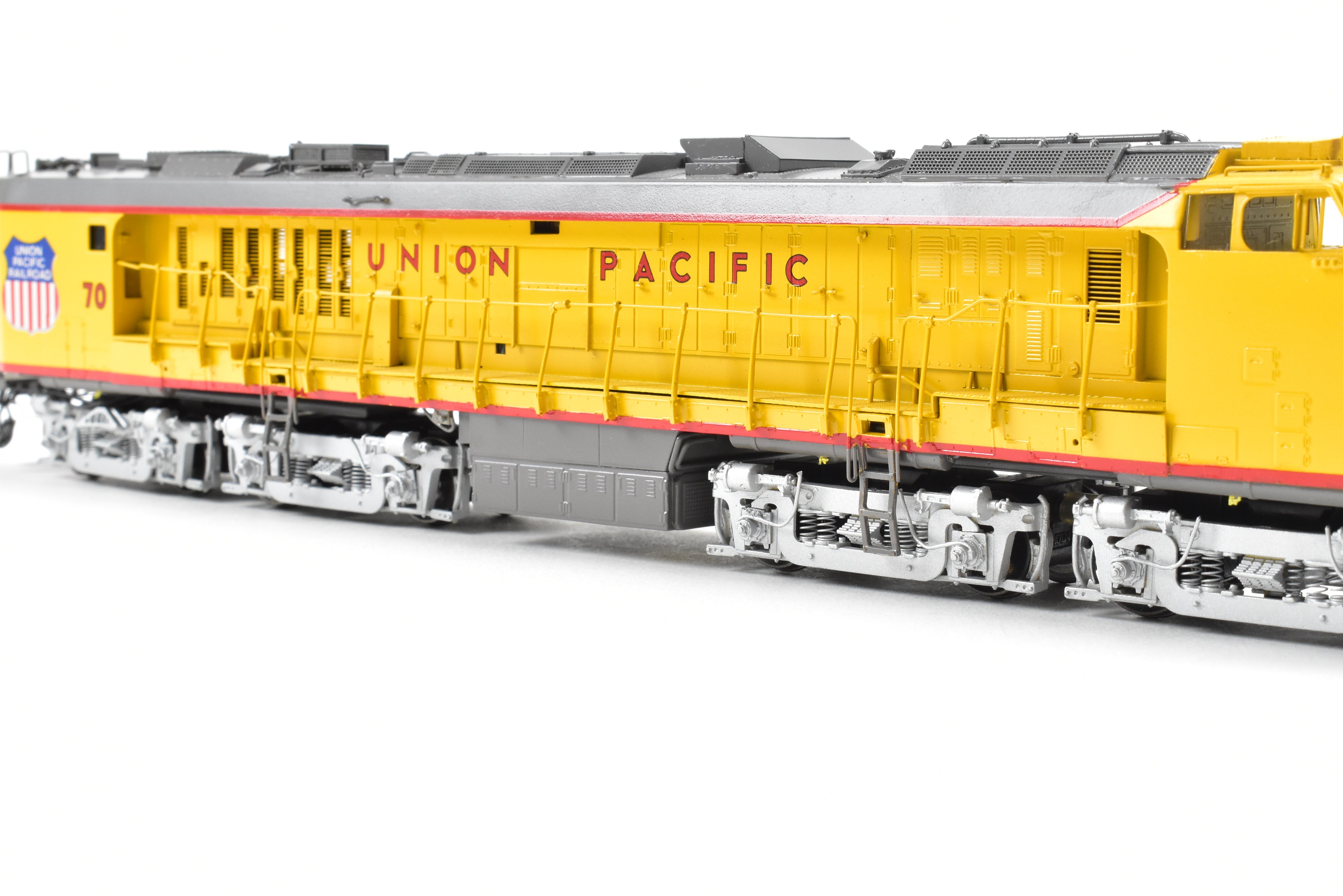 HO Brass OMI UP Union Pacific Veranda Turbine Round Tender #73 Custom Painted
