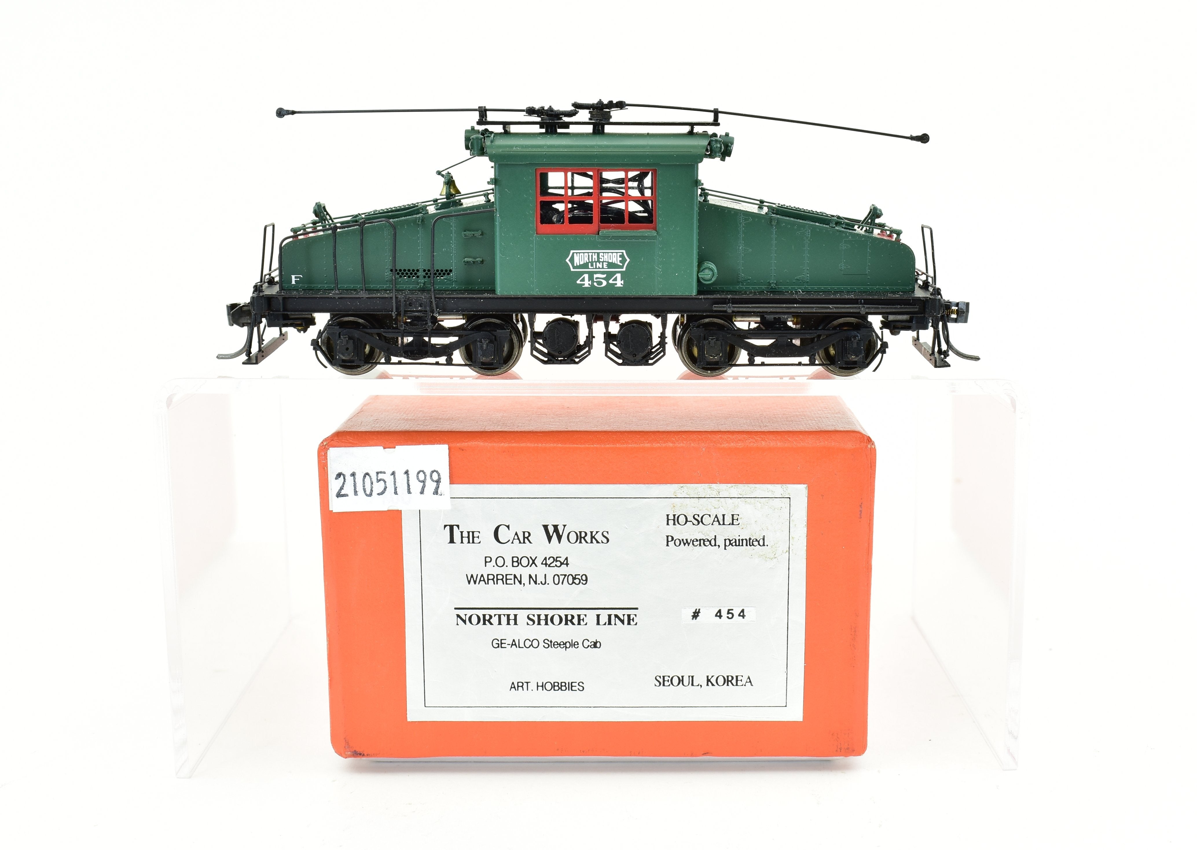 HO Scale Brass CNS&M North Shore Line GE - ALCO Steeple Cab Electric #454 FP Model