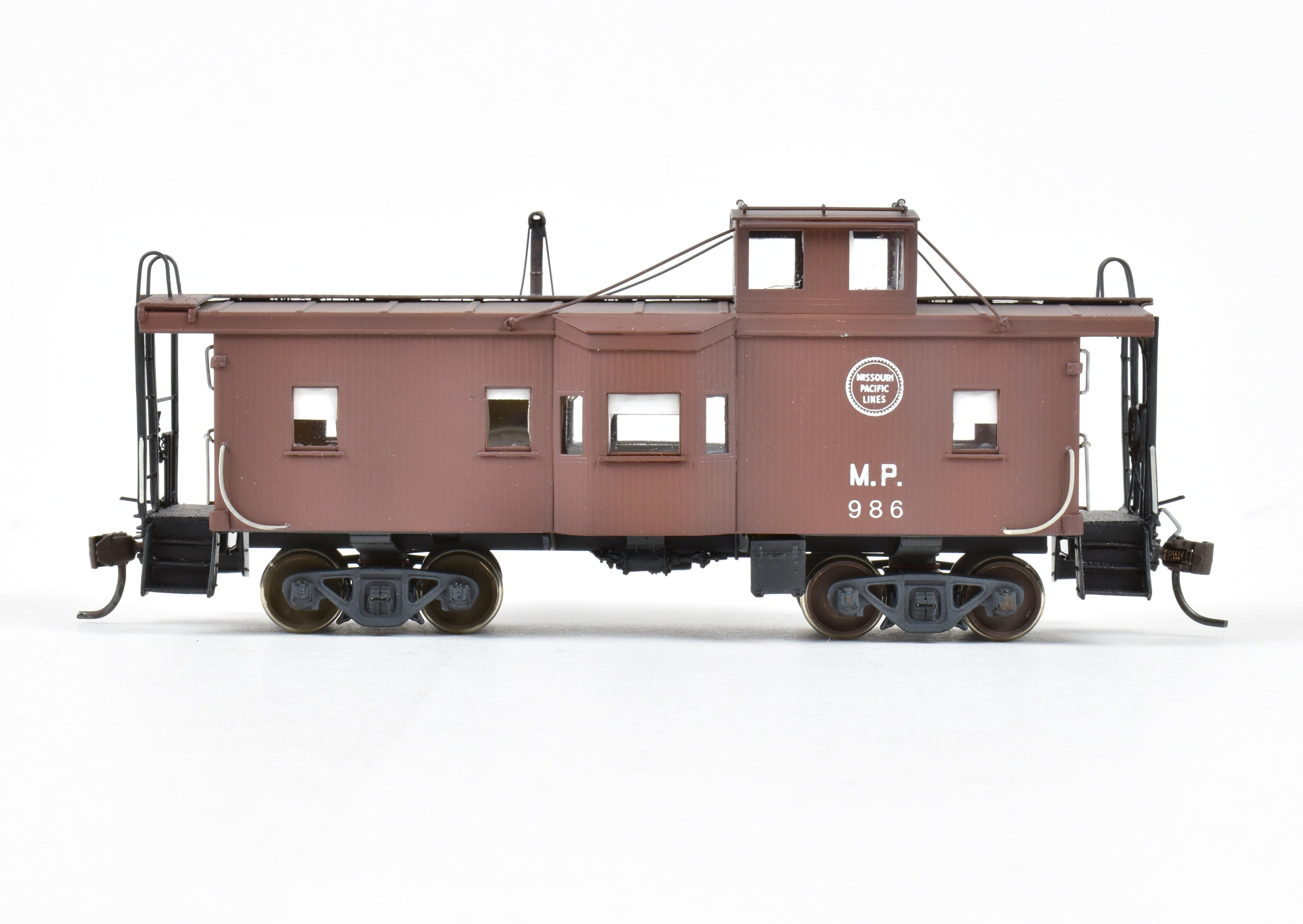 HO Scale Brass Missouri Pacific Cupola & Bay Window Caboose CP No. 986 by Overland Models, Inc. (OMI)