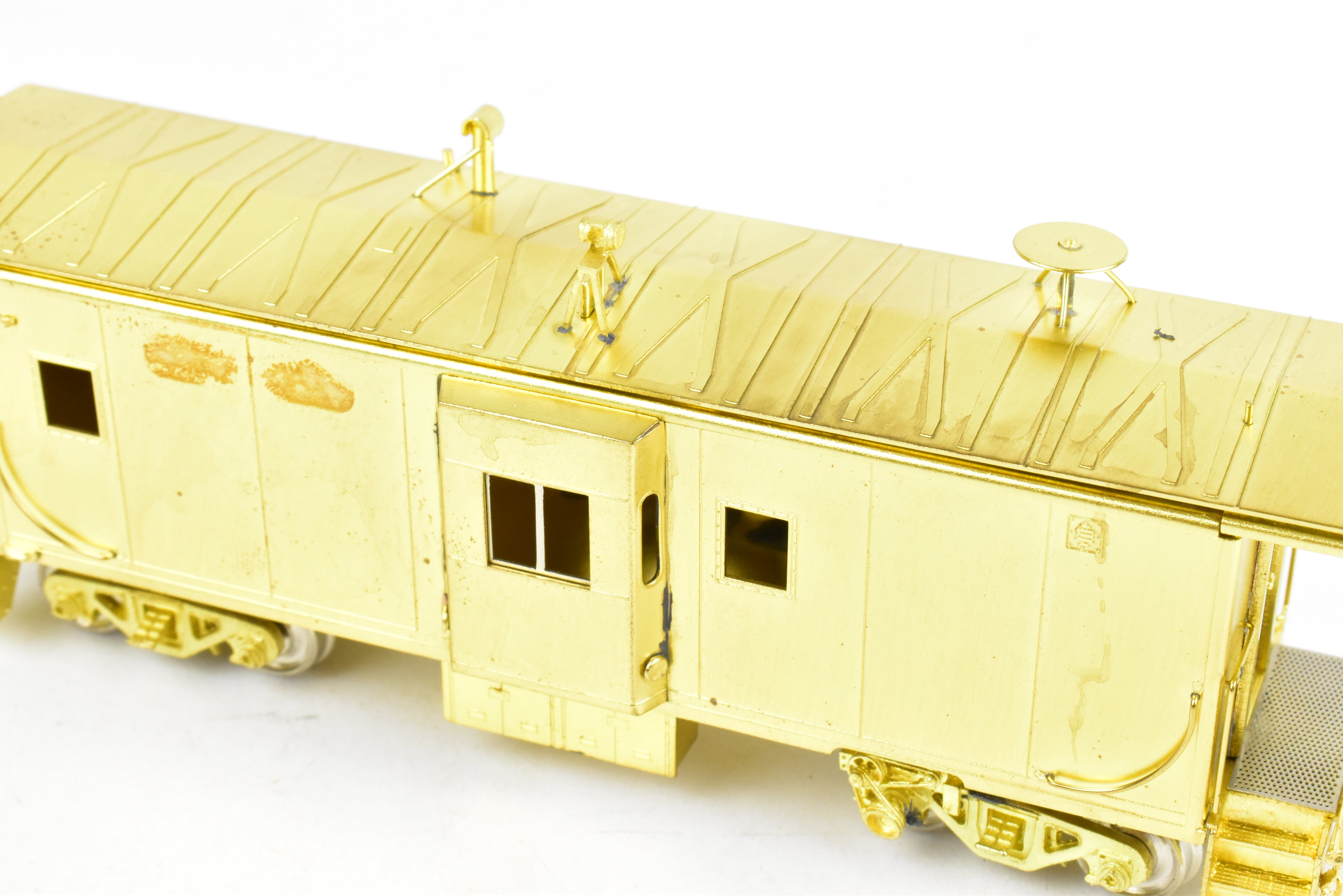 HO Scale Brass Model Train - Overland Models, Inc. (OMI) Southern Pacific (SP) C 50 - 7 Bay Window Caboose in the Series of #4600 - 4659