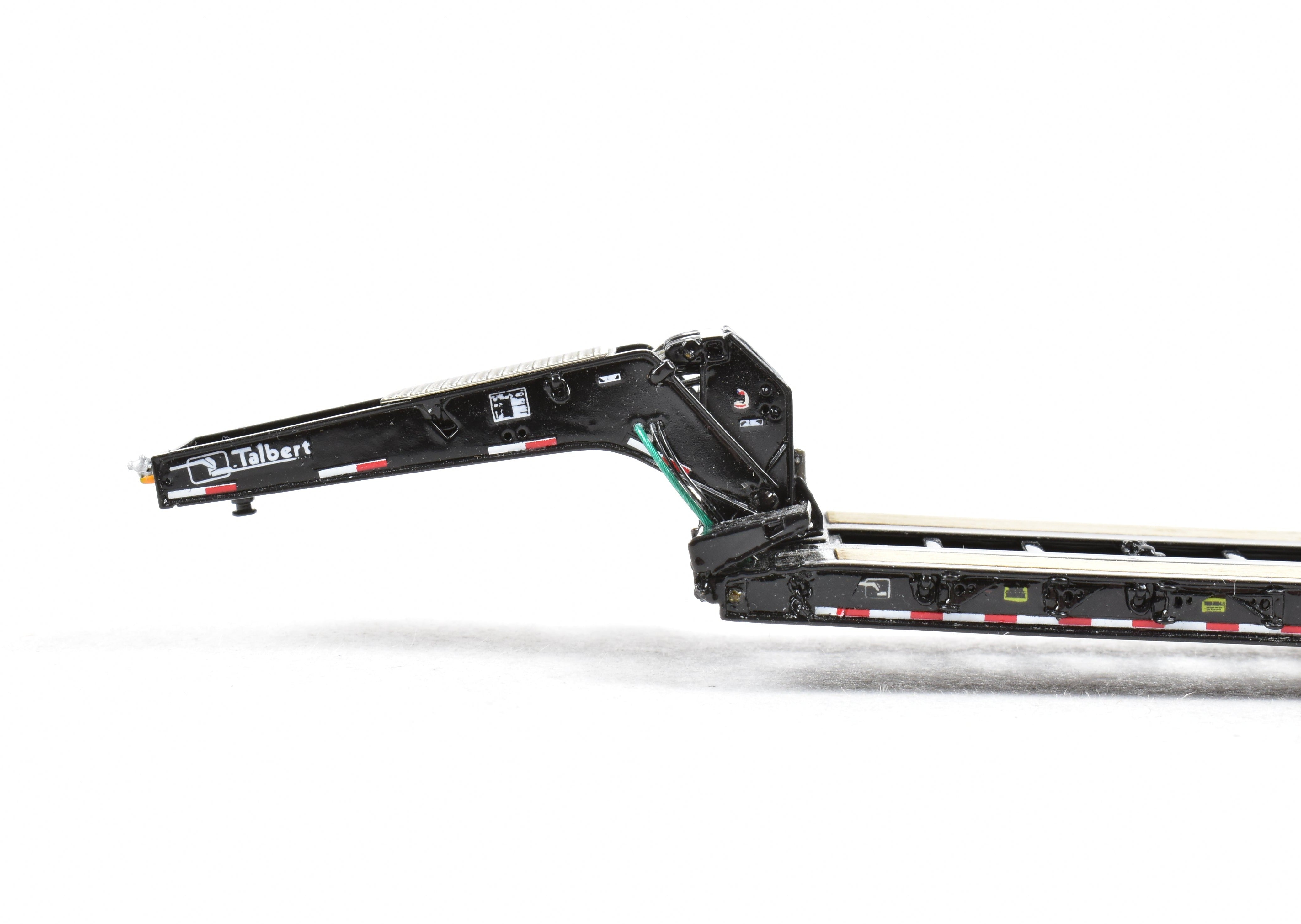 High-Quality HO Scale Brass Construction Classic Mint Collectibles Talbert 55SA Low Boy Trailer with Factory-Painted Black Finish and Fine Details