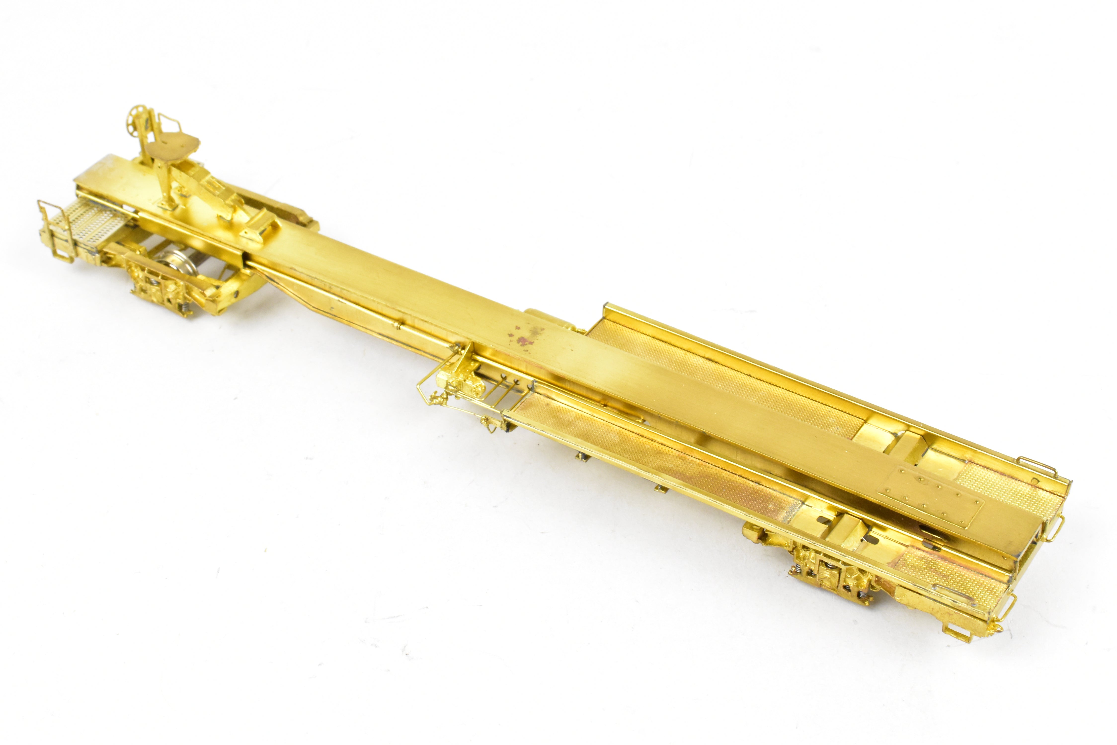 HO Brass OMI 50' TOFC Car TTUX 121046 with National Unitruck