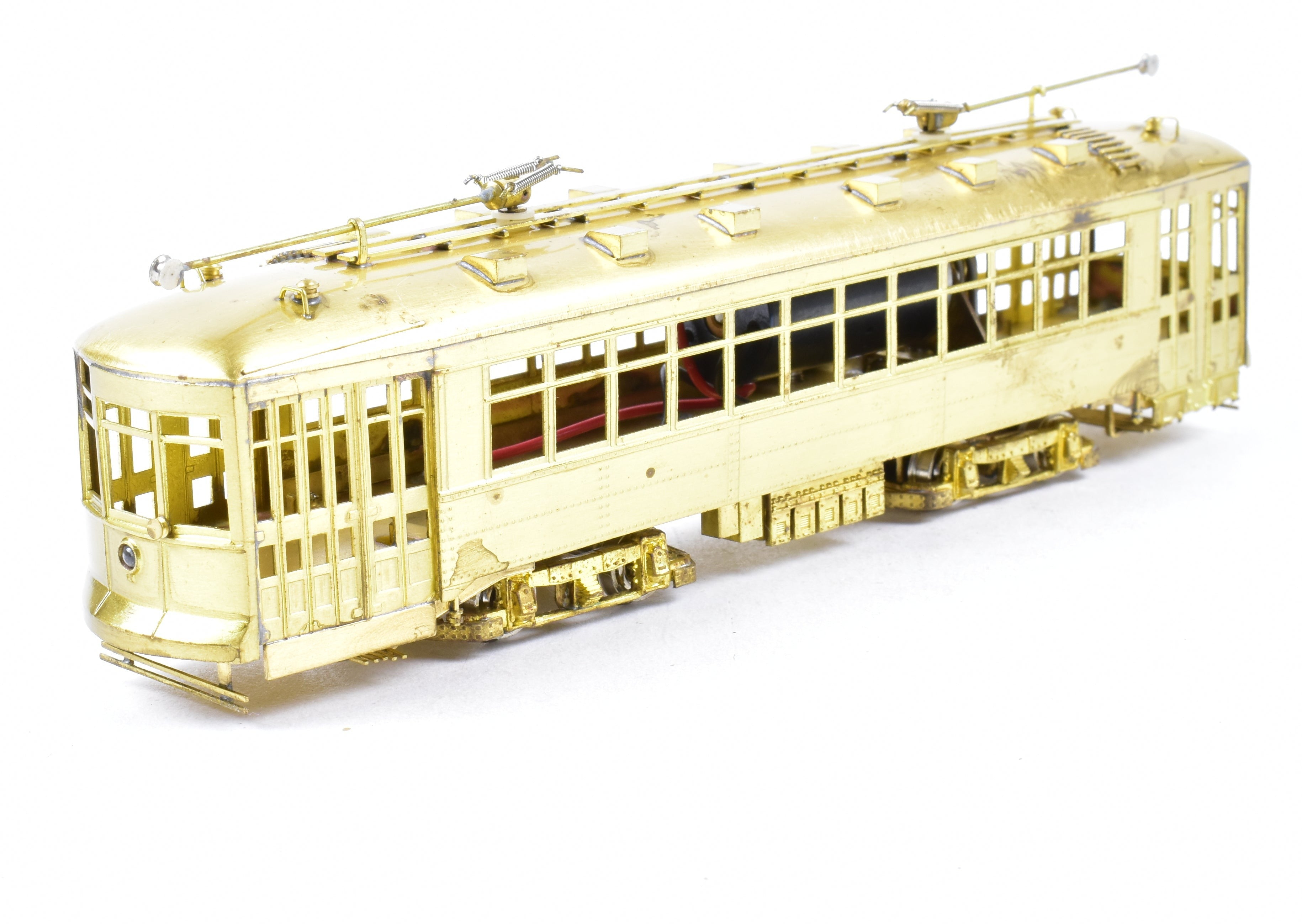 HO Scale Brass Chicago Surface Lines 169 Car Model - Fairfield Models 344 - 1 with New NWSL Gears for Model Trains