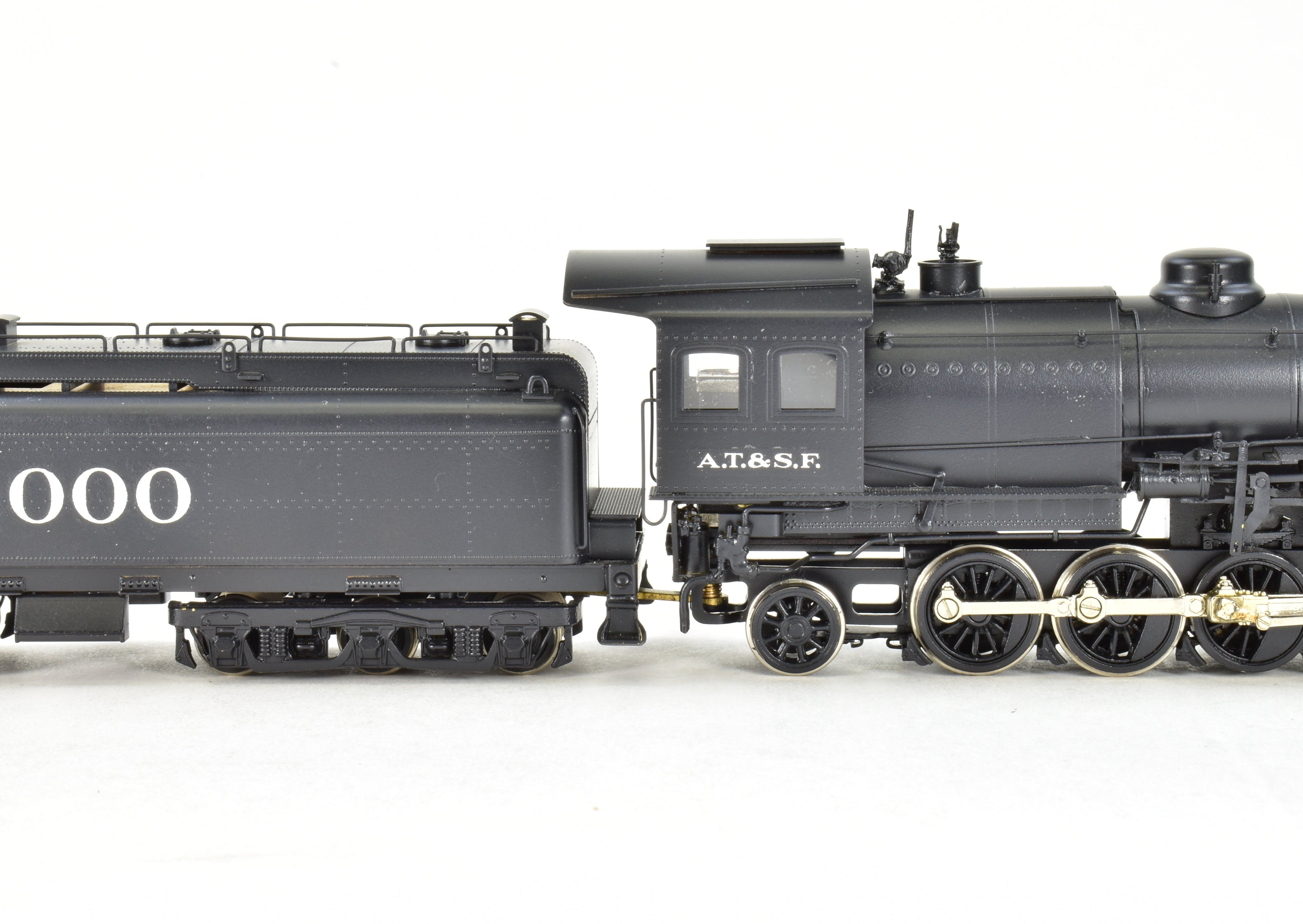 HO Scale Brass Model Train from Westside Model Co. - ATSF Santa Fe 2-10-10-2 Professionally Painted with Run Number 3000