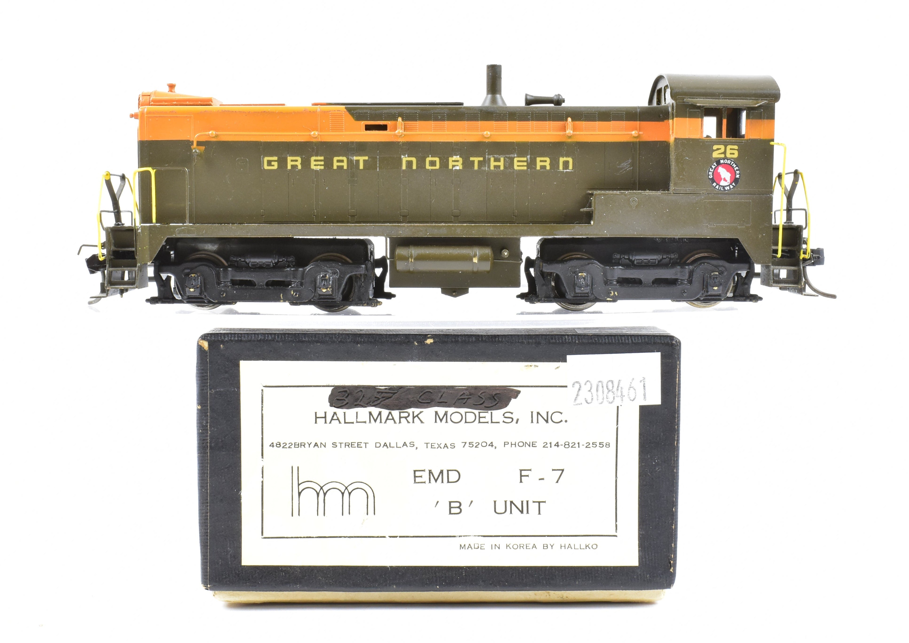 HO Scale Brass Hallmark Models GN - Great Northern Baldwin VO - 1000 Diesel Switcher Model with Incorrect Box