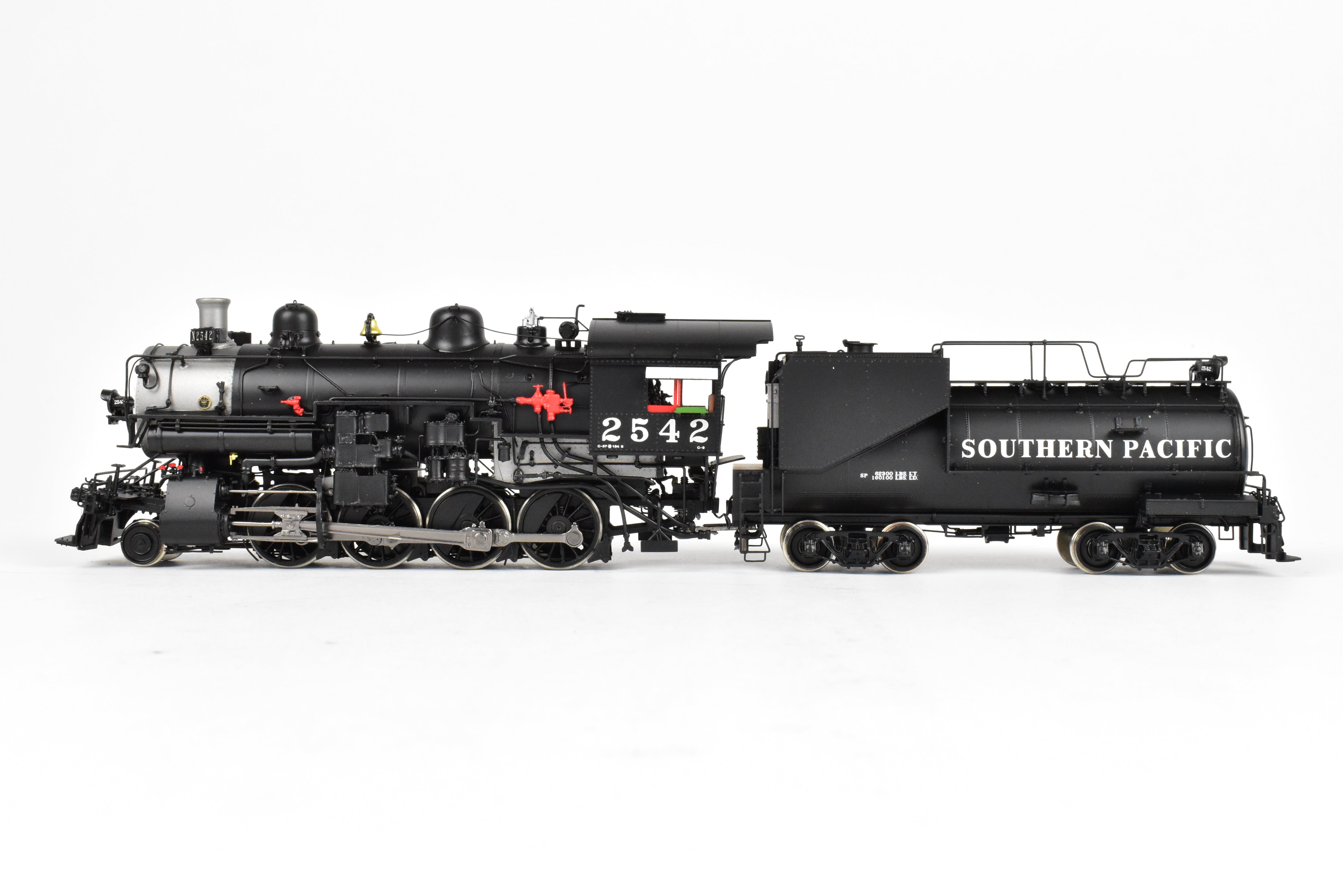 High - Quality HO Scale Brass Steam Locomotive - Challenger Imports SP Southern Pacific Class C - 9 2 - 8 - 0 Front Pilot Engine #2542