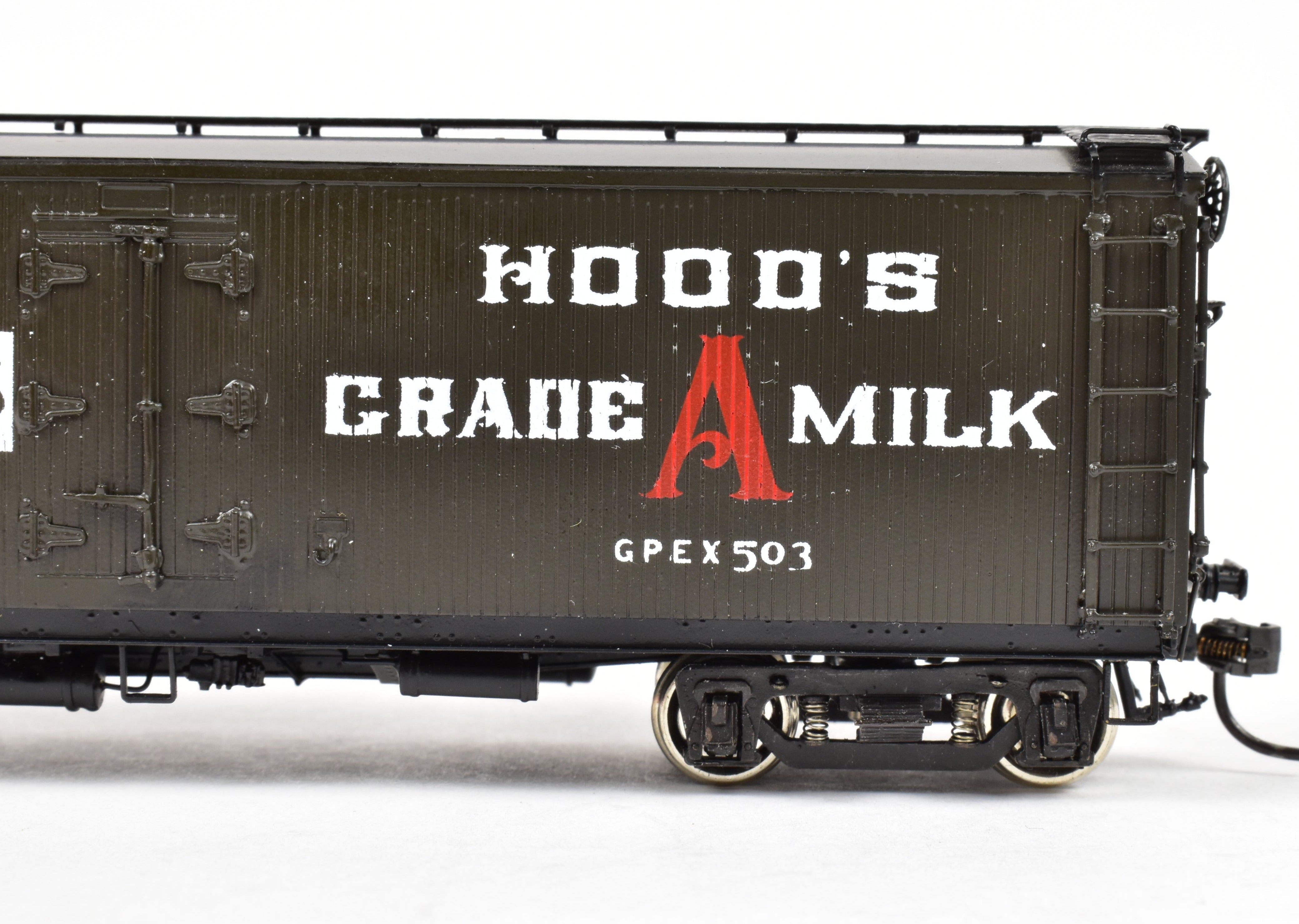 High - Quality HO Scale Brass Precision Scale Co. Model Train GPEX 41 - Foot Wood Sheath Milk Tank Car Hoods FP for Collectors