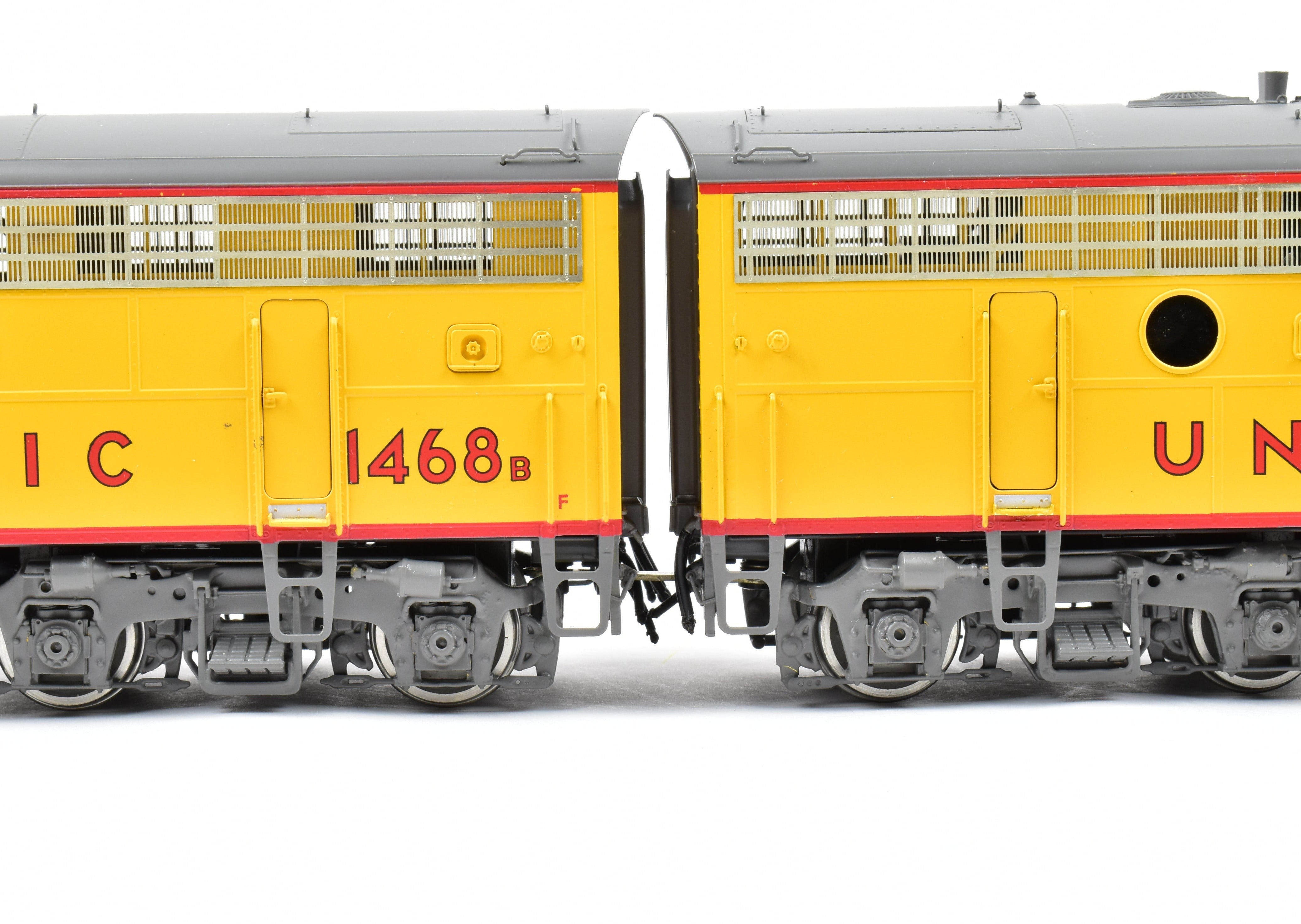 O Scale Model Train - Brass Key Imports Union Pacific EMD F - 7A/B Set, Factory - Painted Second Set with Unit Numbers 1468 & 1468B