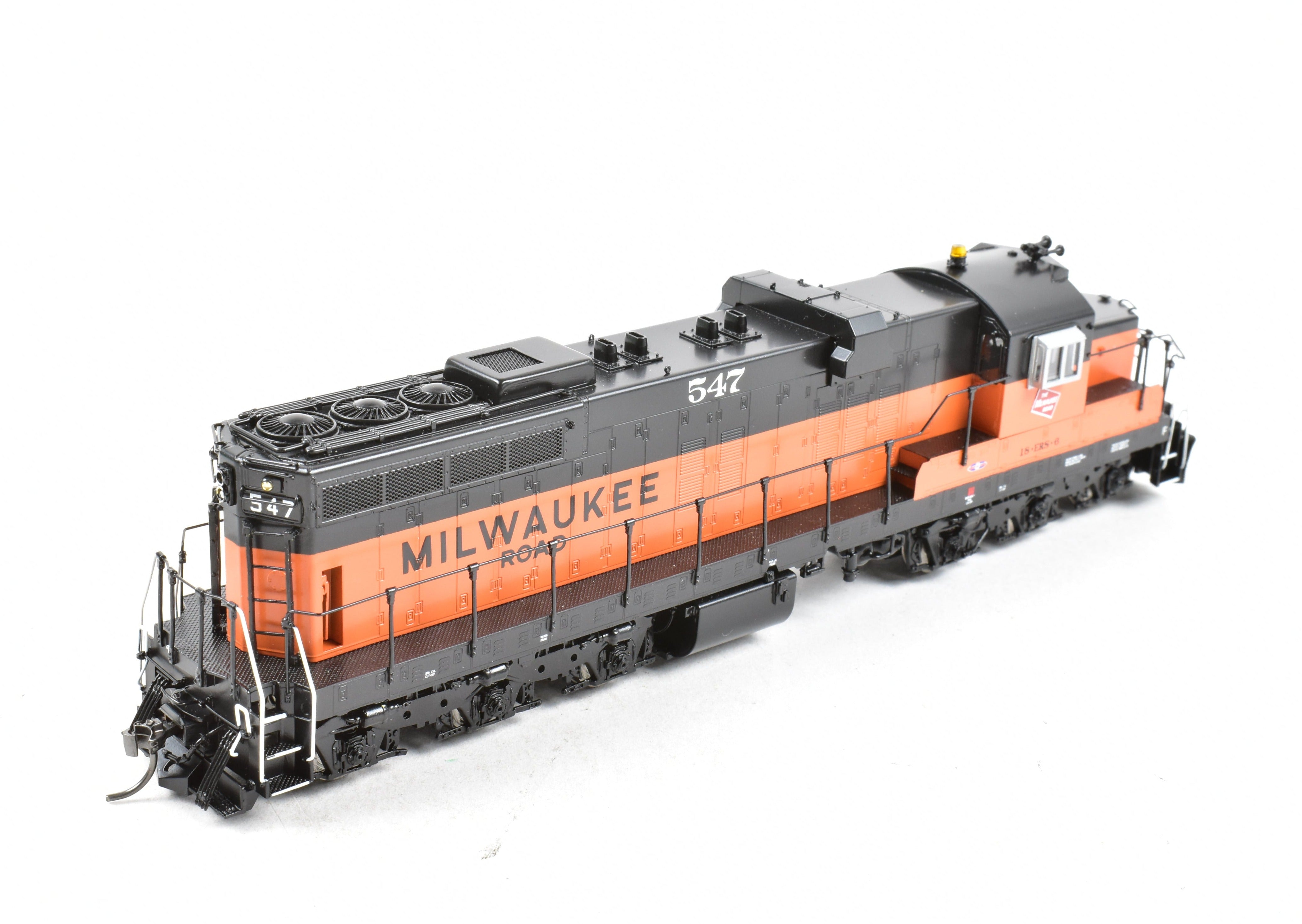 HO Scale Brass Diesel Locomotive - Overland Models, Inc. (OMI) Milwaukee Road EMD SD10 Factory Painted Model No. 547