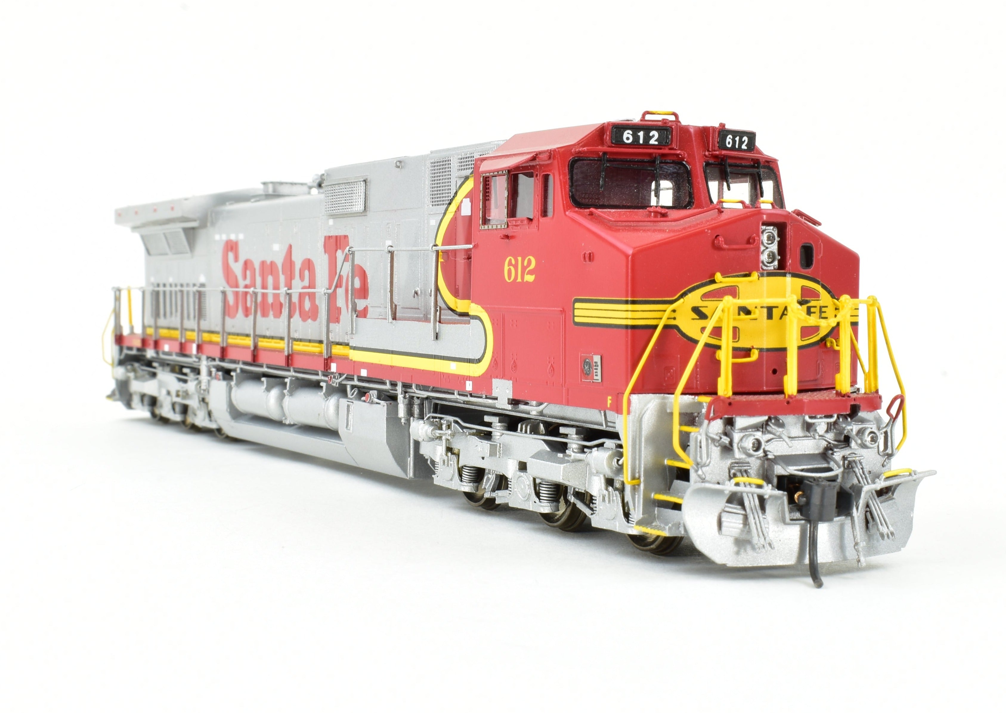 HO Scale Brass Locomotive - Overland Models, Inc. ATSF - Santa Fe GE C44 - 9W FP No. 612, High - Quality Model Train for Enthusiasts