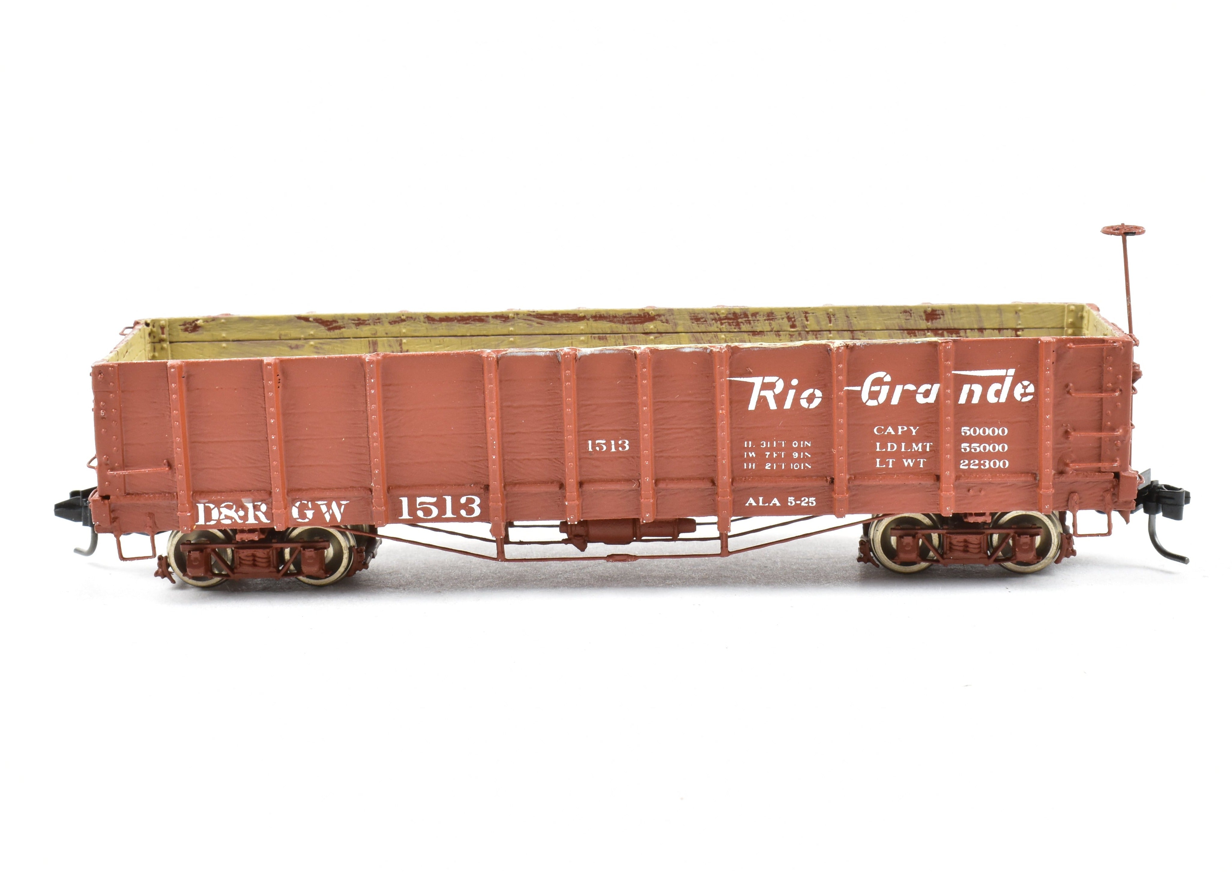 HOn3 Scale Custom - Built Denver & Rio Grande Western (D&RGW) Gondola Model of Leadville Supply Company from the 1940s, #1513