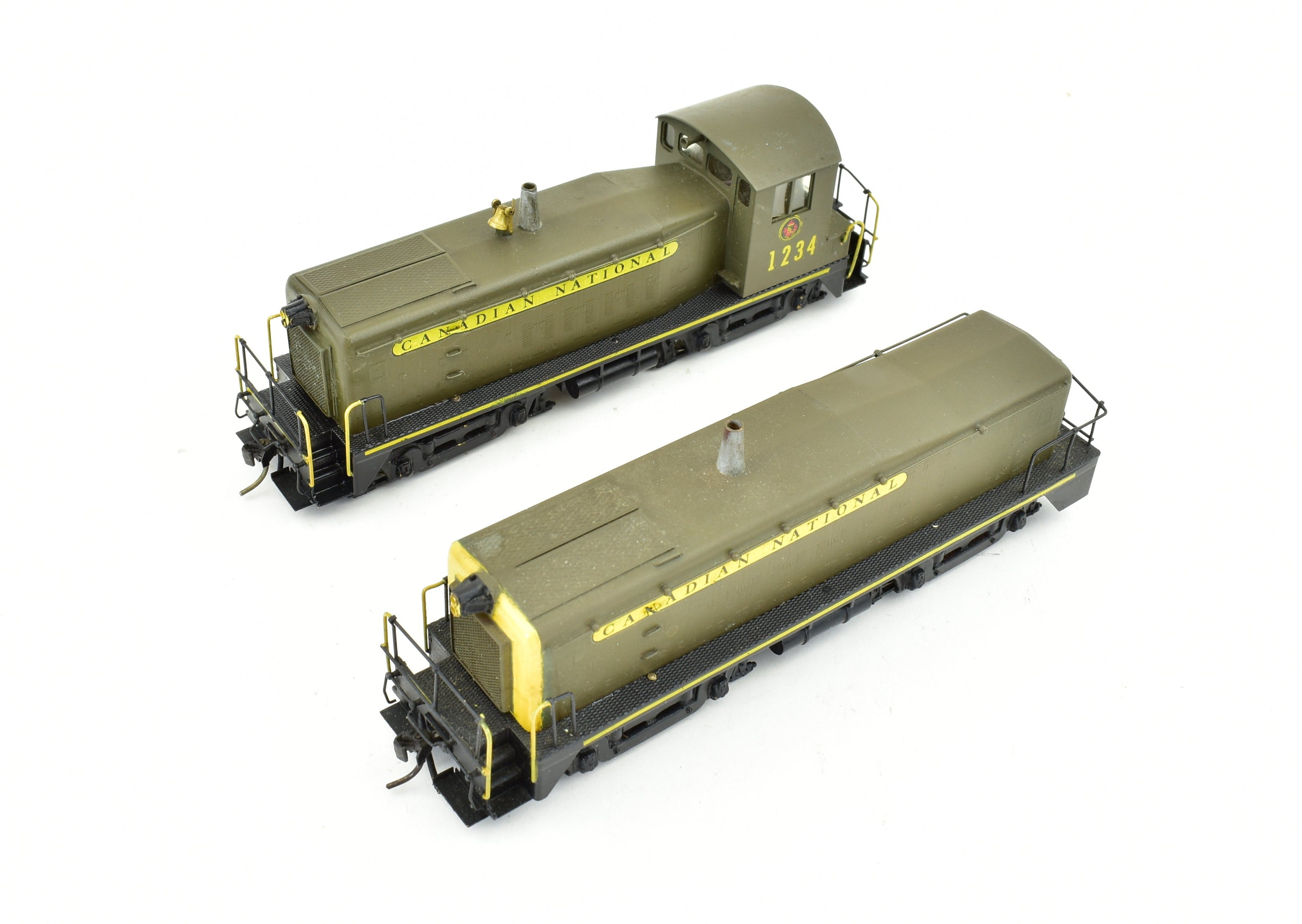 HO Scale Brass Model Trains - Canadian National Railway (CNR) EMD TR - 6 1600 HP Cow and Calf Unit Diesel Train Set by Brass Trains, Inc.