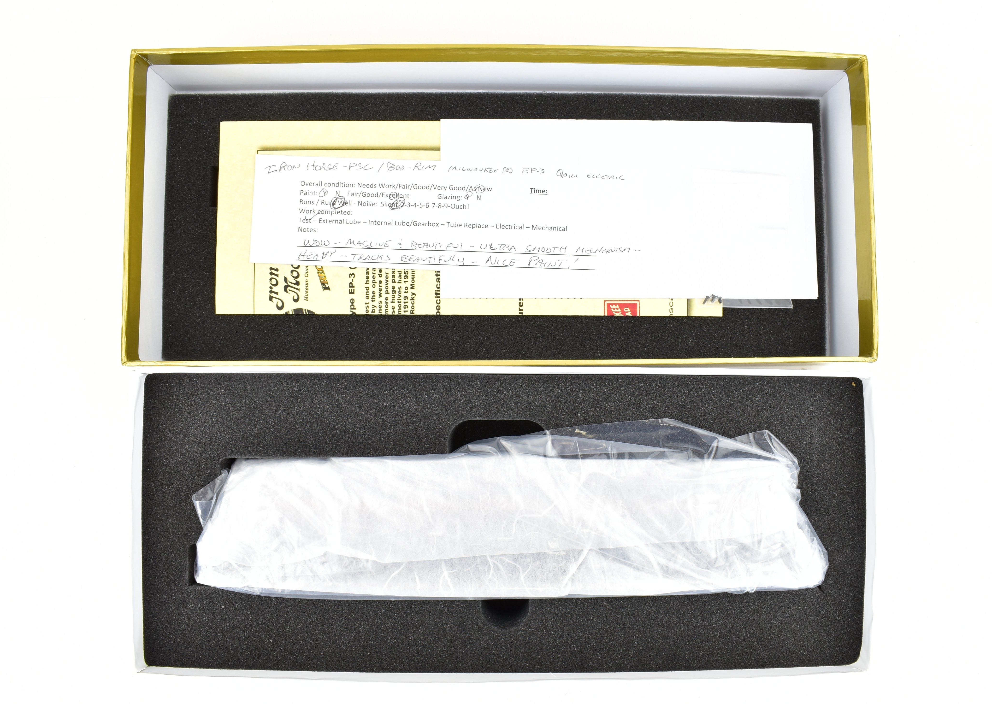 HO Scale Brass Precision Scale Co. Milwaukee Road EP-3 Quill Electric Factory Painted Model