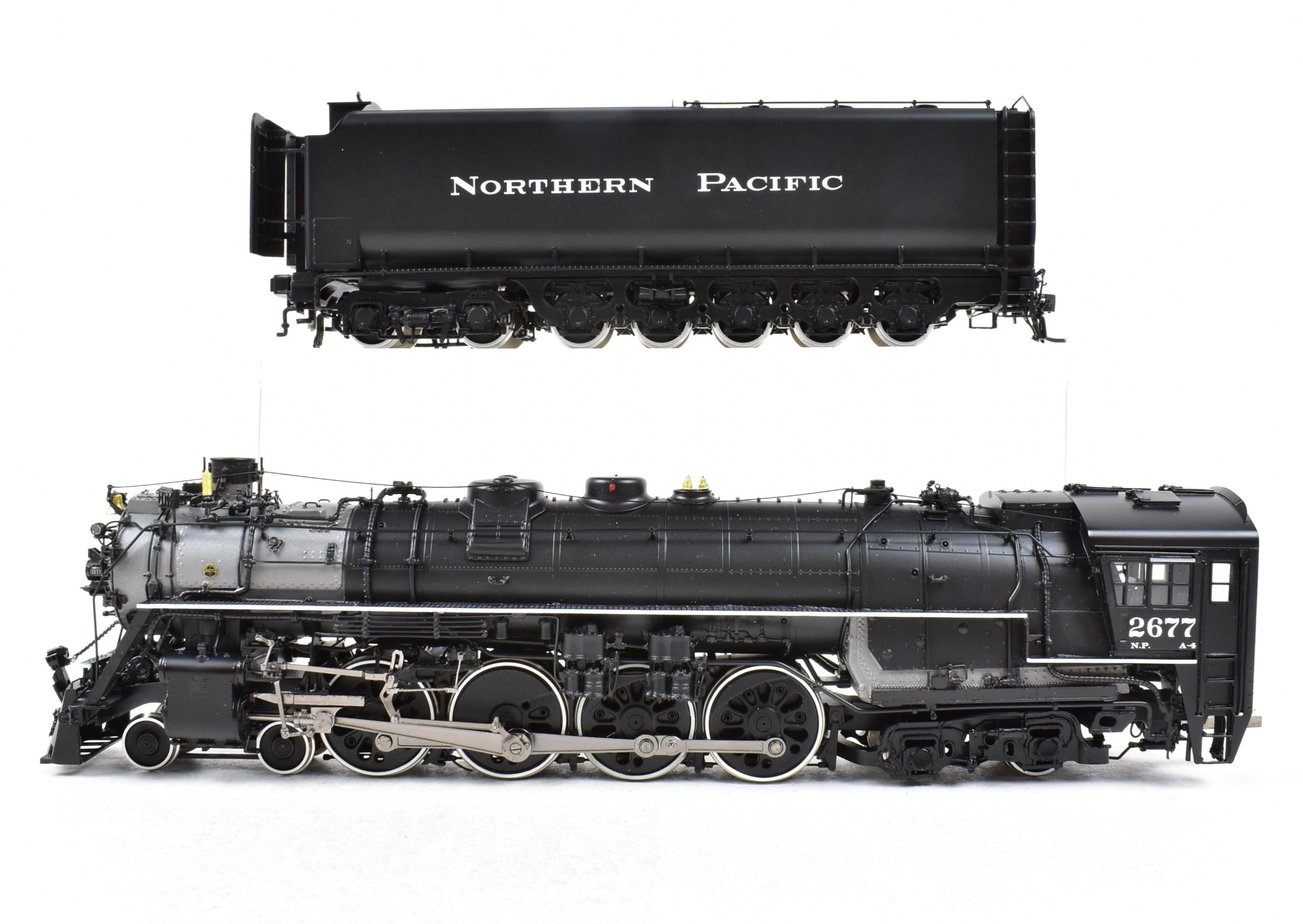 HO Scale Brass Model Train - Precision Scale Co. (PSC) Northern Pacific A-4 4-8-4 Northern FP Locomotive No. 2677