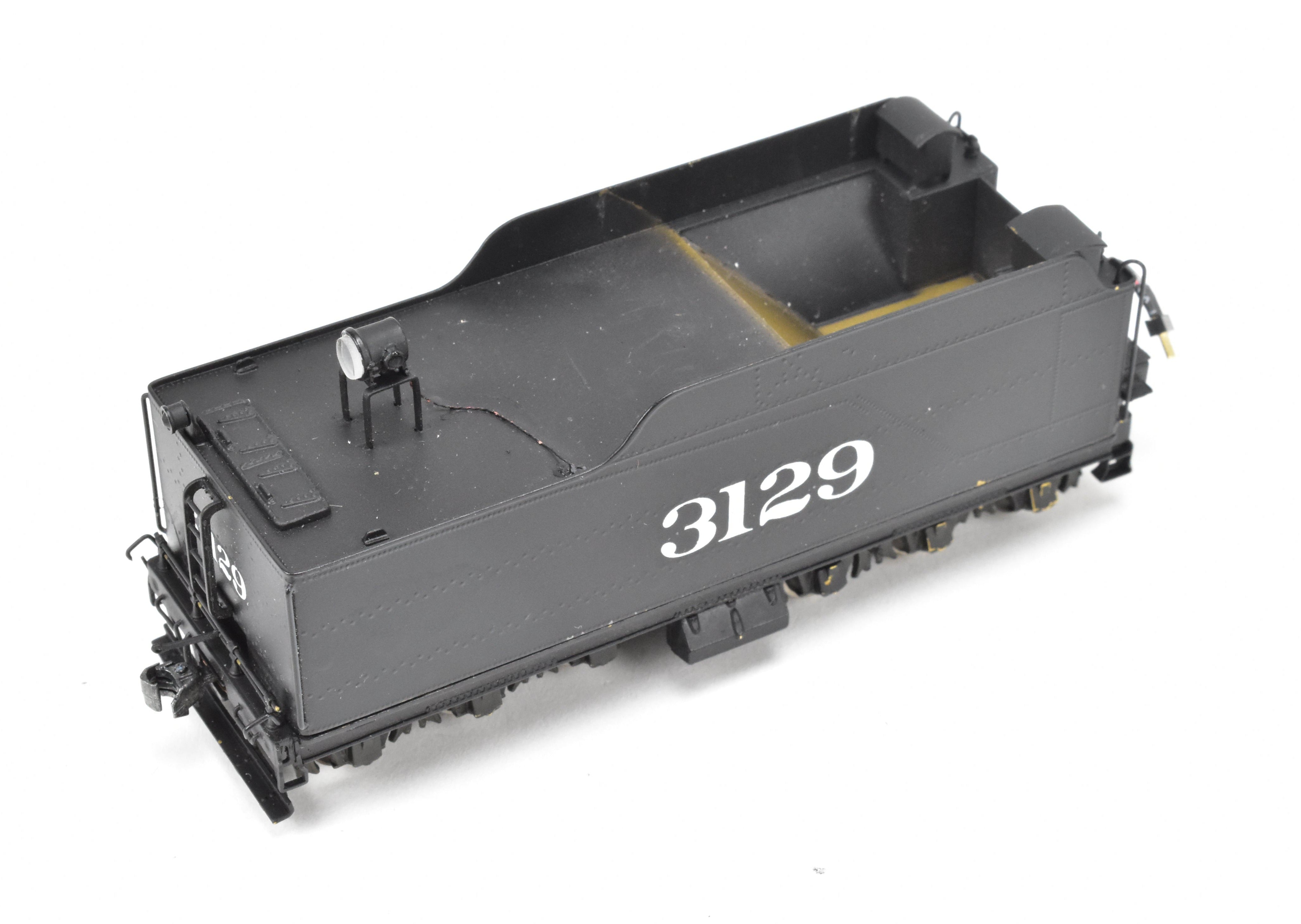 HO Scale Brass Model Train - Hallmark Models ATSF - Santa Fe 3129 Class 2-8-2 Consolidation Locomotive with Pre - installed Digitrax DCC System
